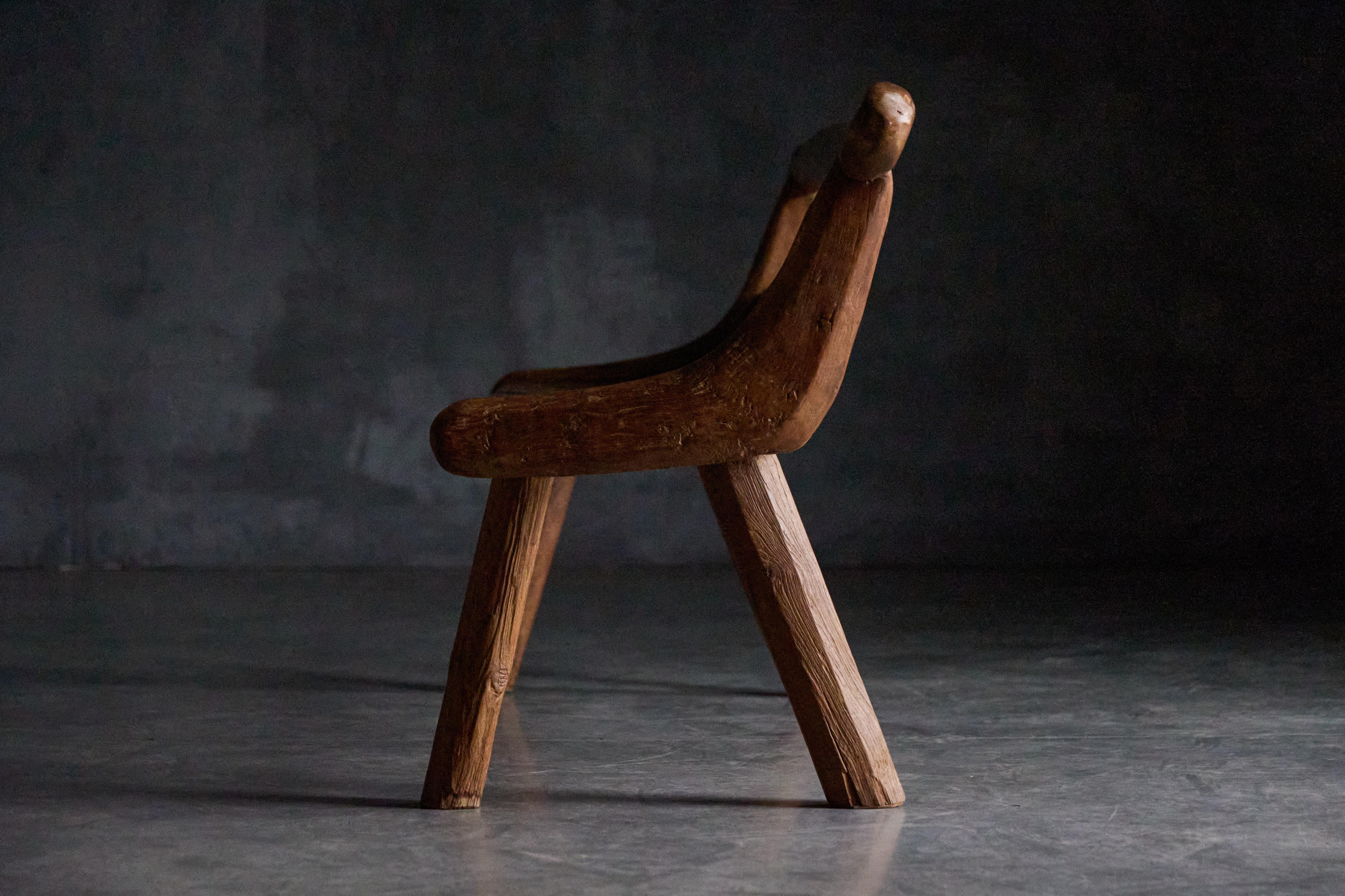 Brutalist Organic Bench, France, 1970s For Sale 5
