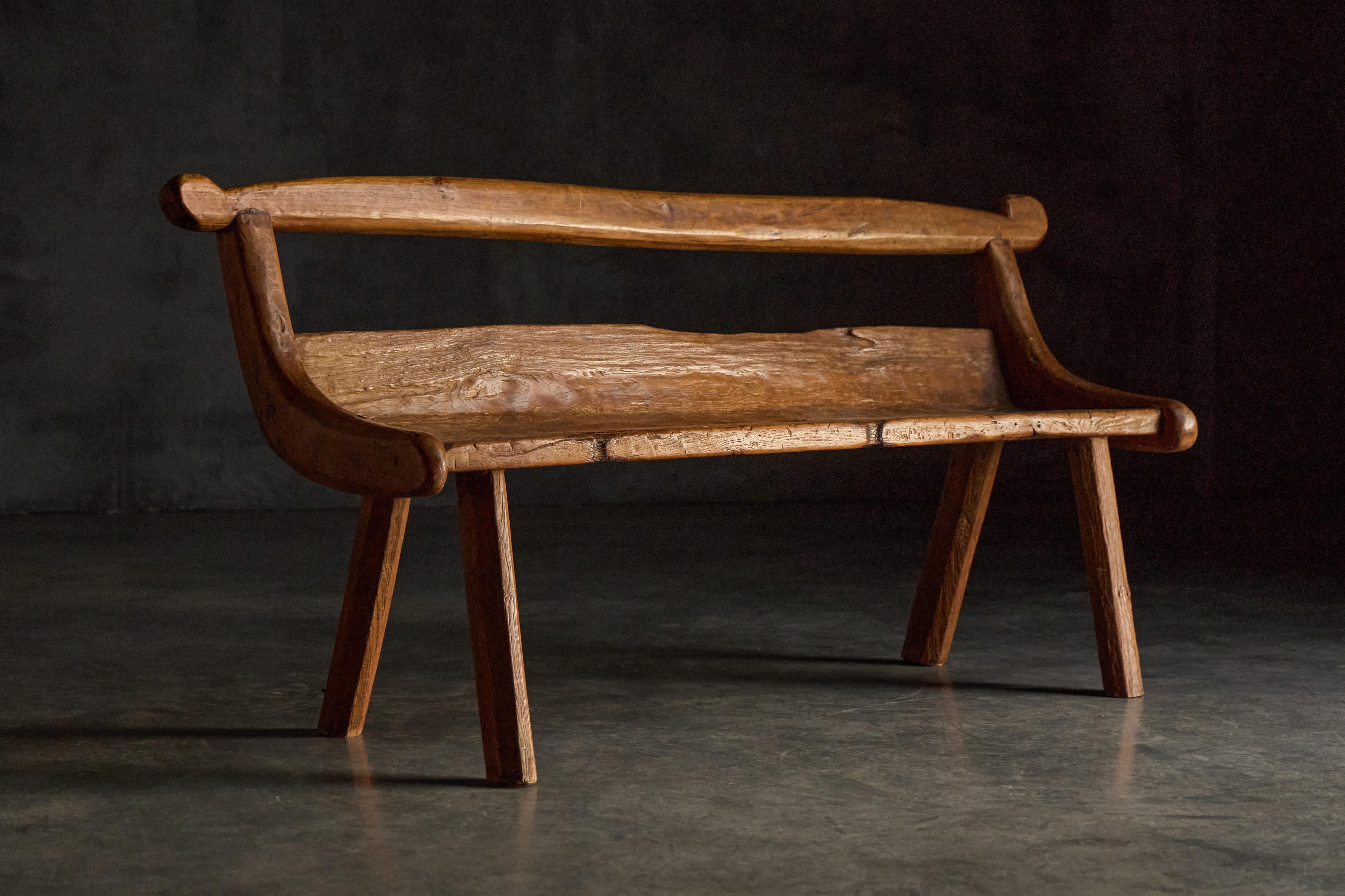Brutalist Organic Bench, France, 1970s In Excellent Condition For Sale In Antwerp, BE