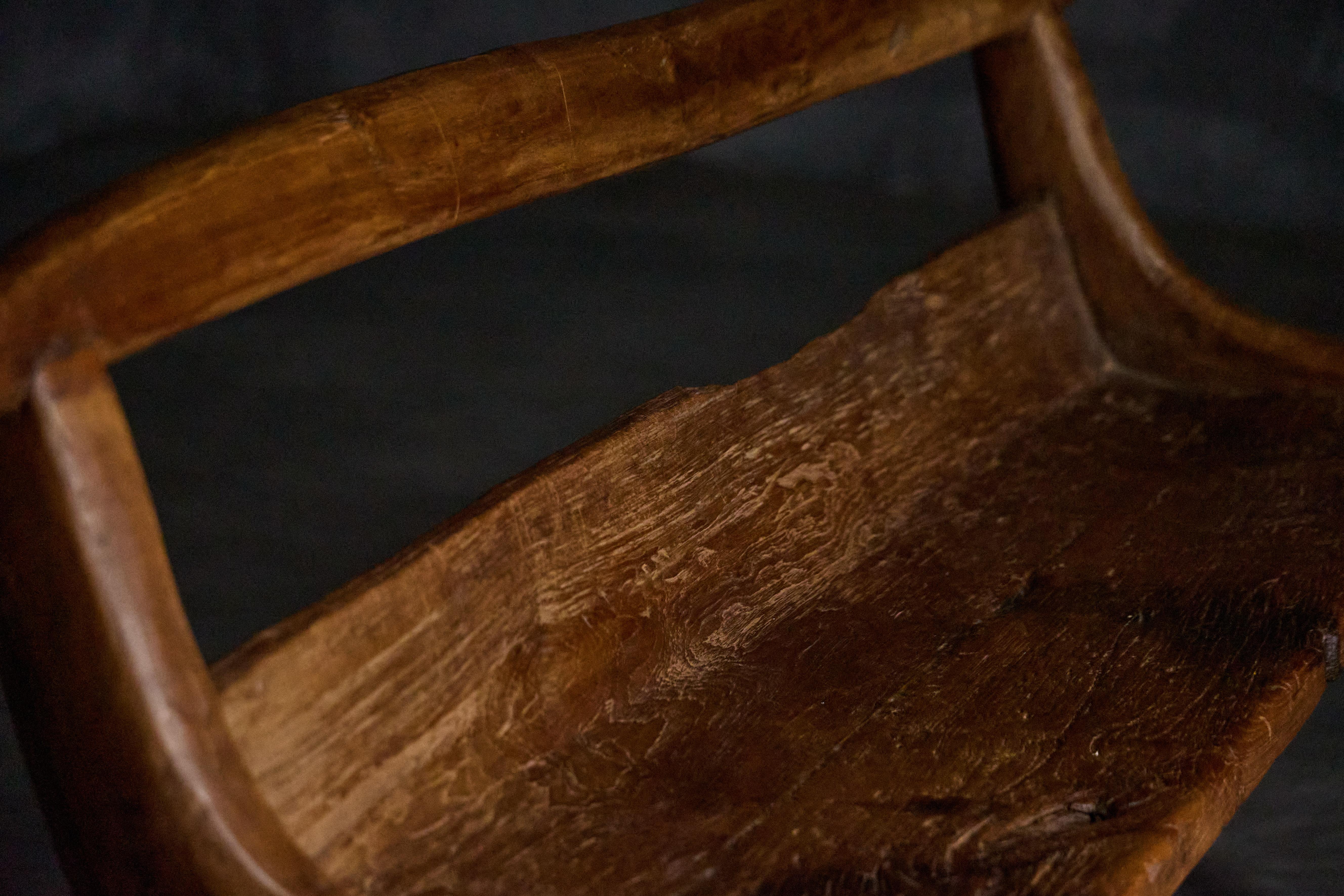 Brutalist Organic Bench, France, 1970s For Sale 2