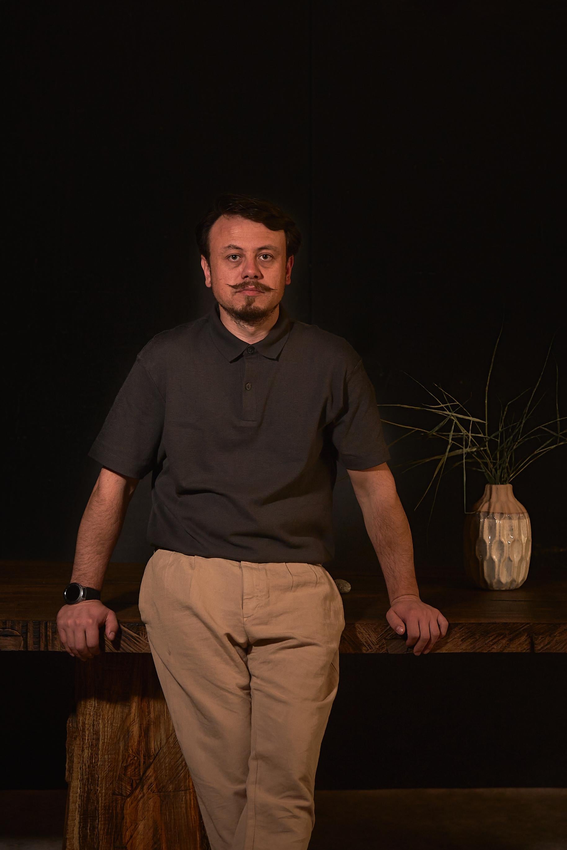 Wabi-Sabi Organic Coffee Table Set in Solid Walnut by Sergio Vulpe For Sale 3