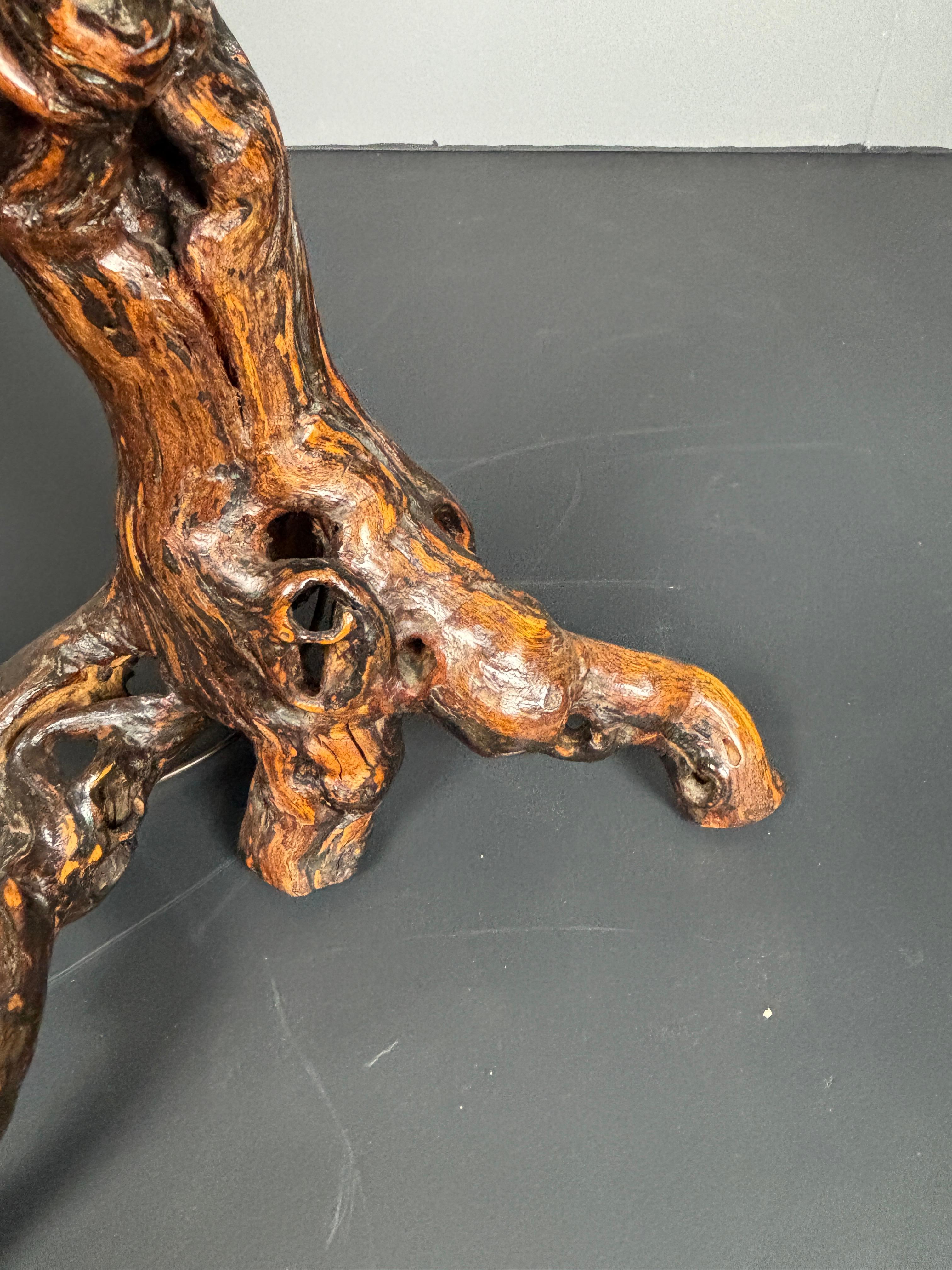 Brutalist Organic Large Vine Branch Lamp, France, 1950s For Sale 4