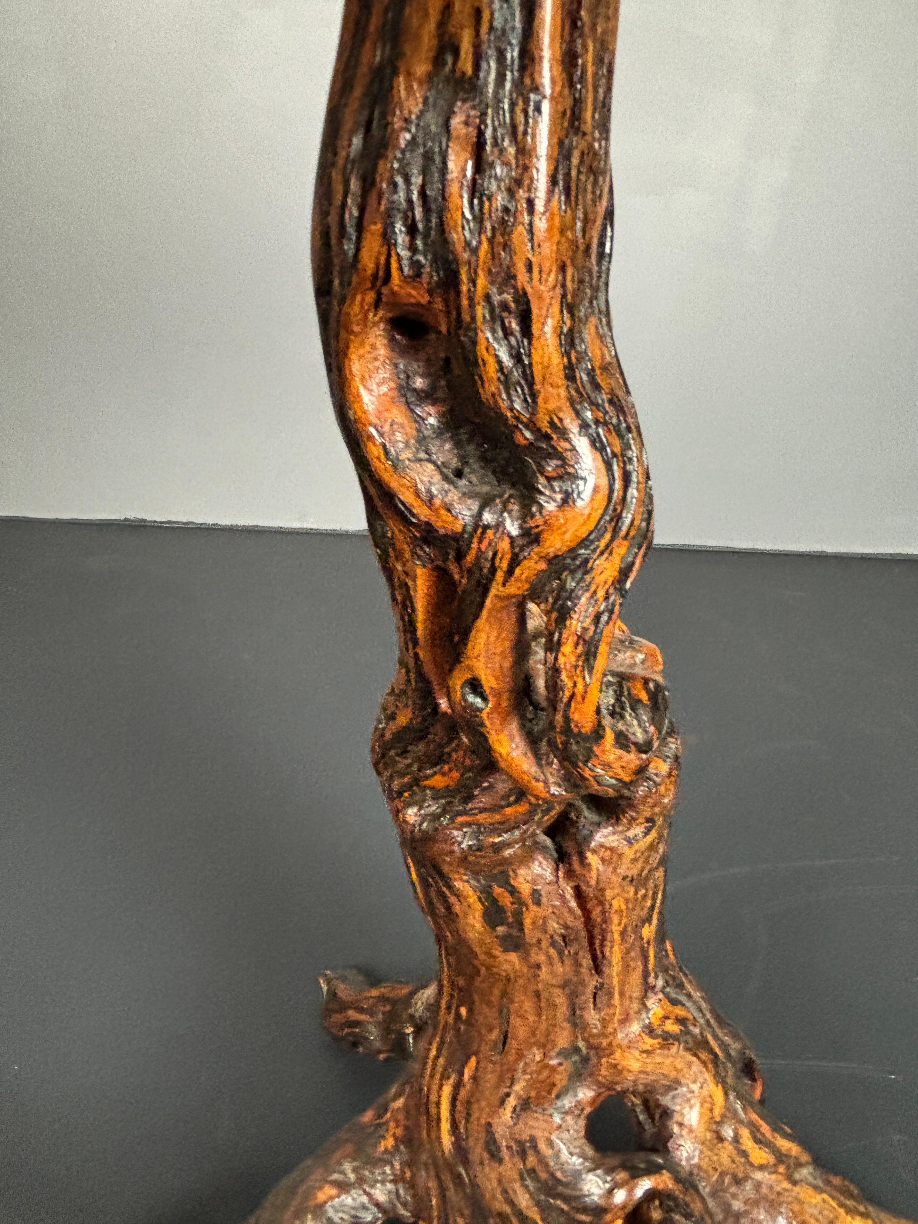 Brutalist Organic Large Vine Branch Lamp, France, 1950s For Sale 5