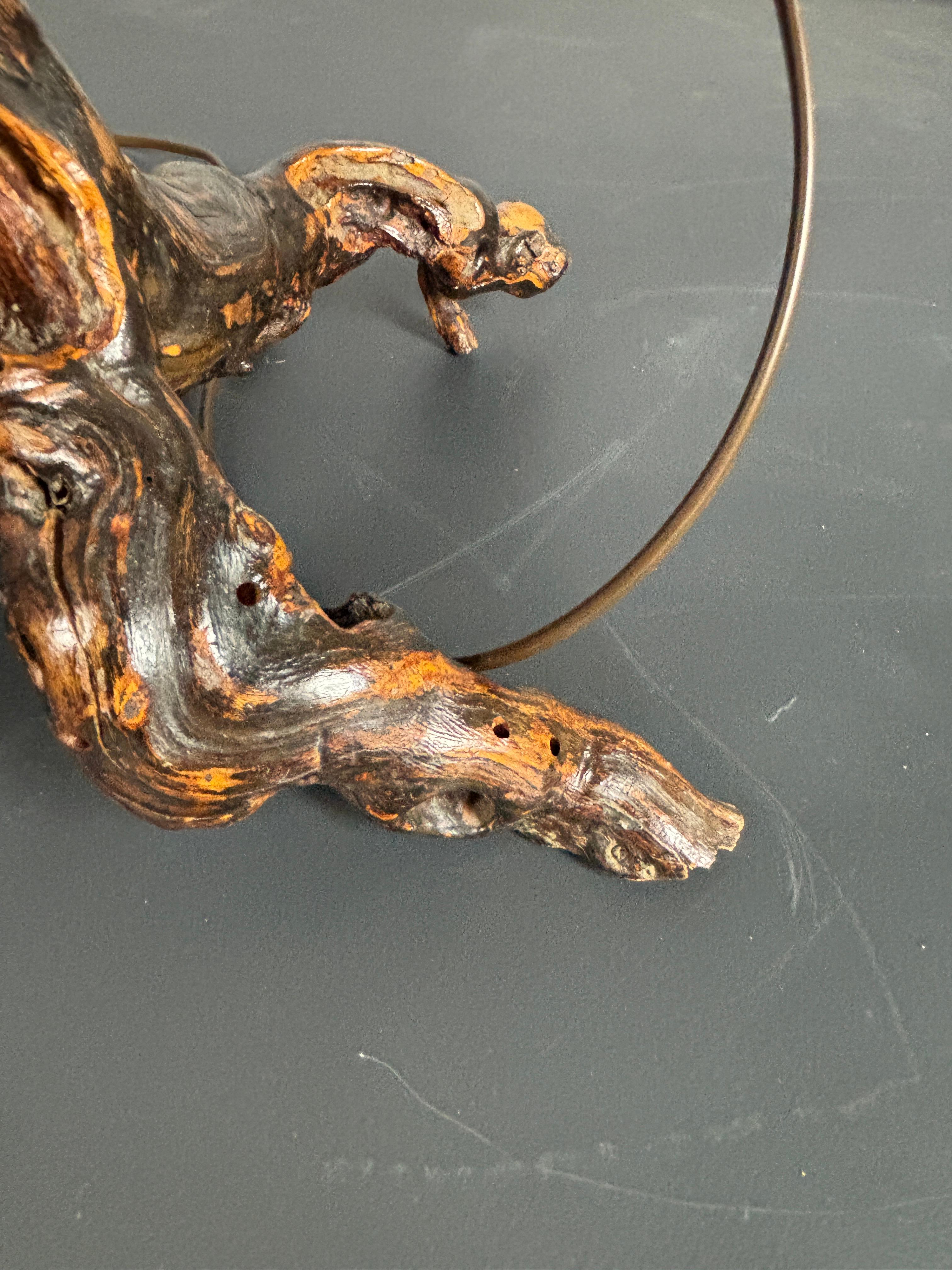 Brutalist Organic Large Vine Branch Lamp, France, 1950s For Sale 6
