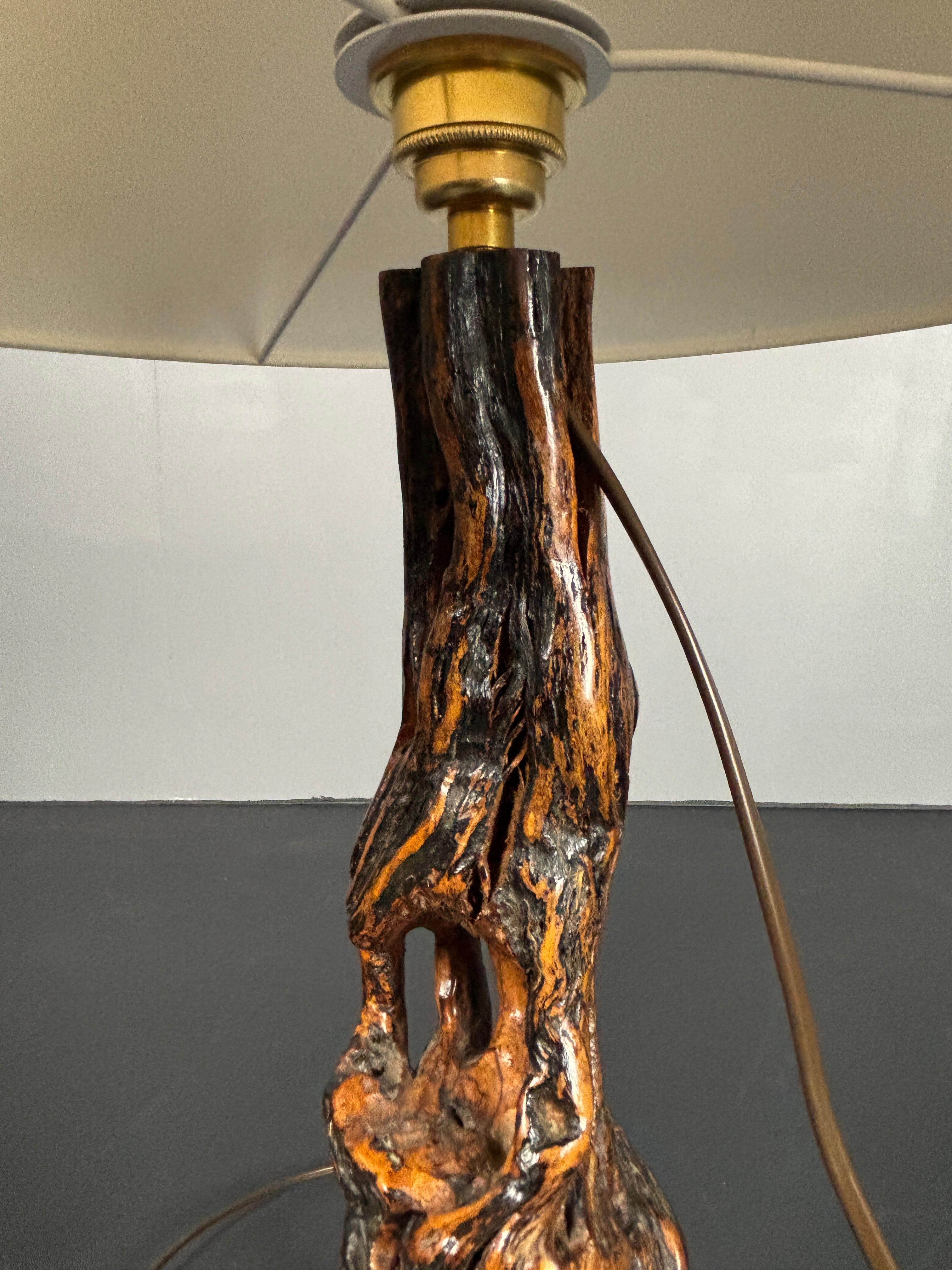 Brutalist Organic Large Vine Branch Lamp, France, 1950s For Sale 8