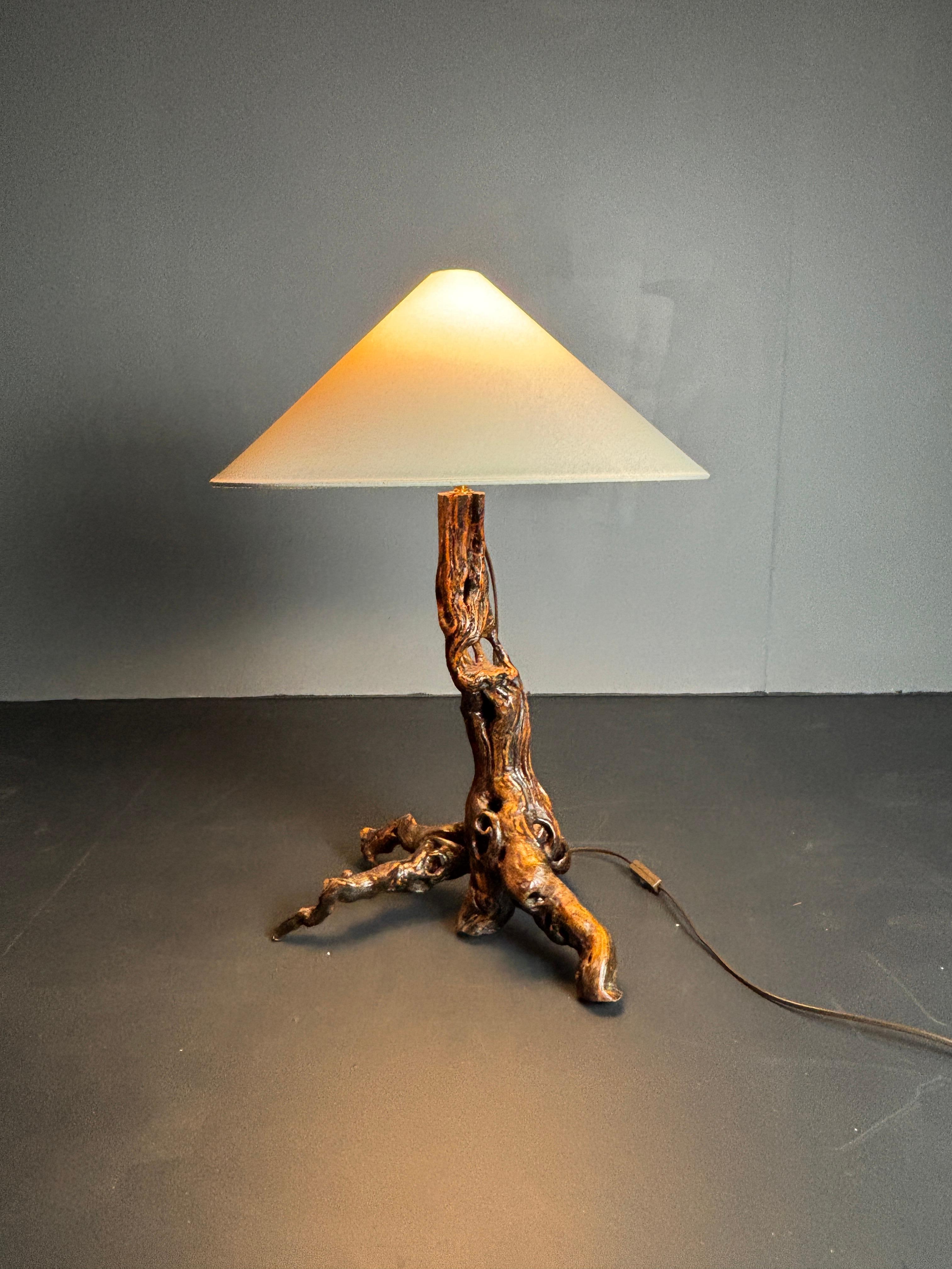 Brutalist Organic Large Vine Branch Lamp, France, 1950s For Sale 9