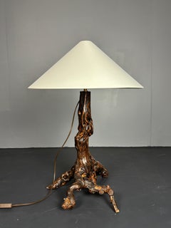 Brutalist Organic Large Vine Branch Lamp, France, 1950s