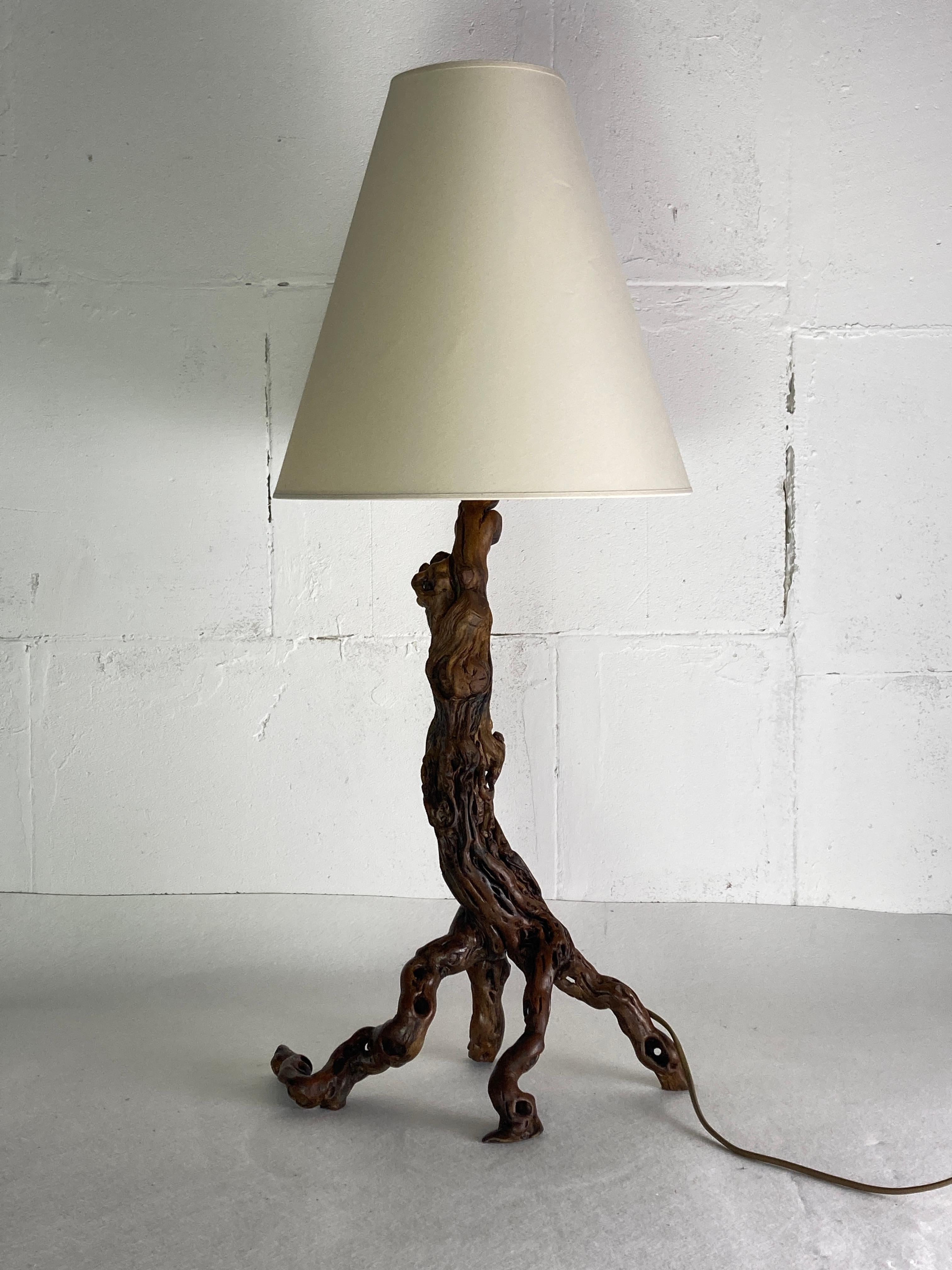 Brutalist Organic Large Vine Branch Lamp, France, 1950s In Good Condition For Sale In Zaandam, NL