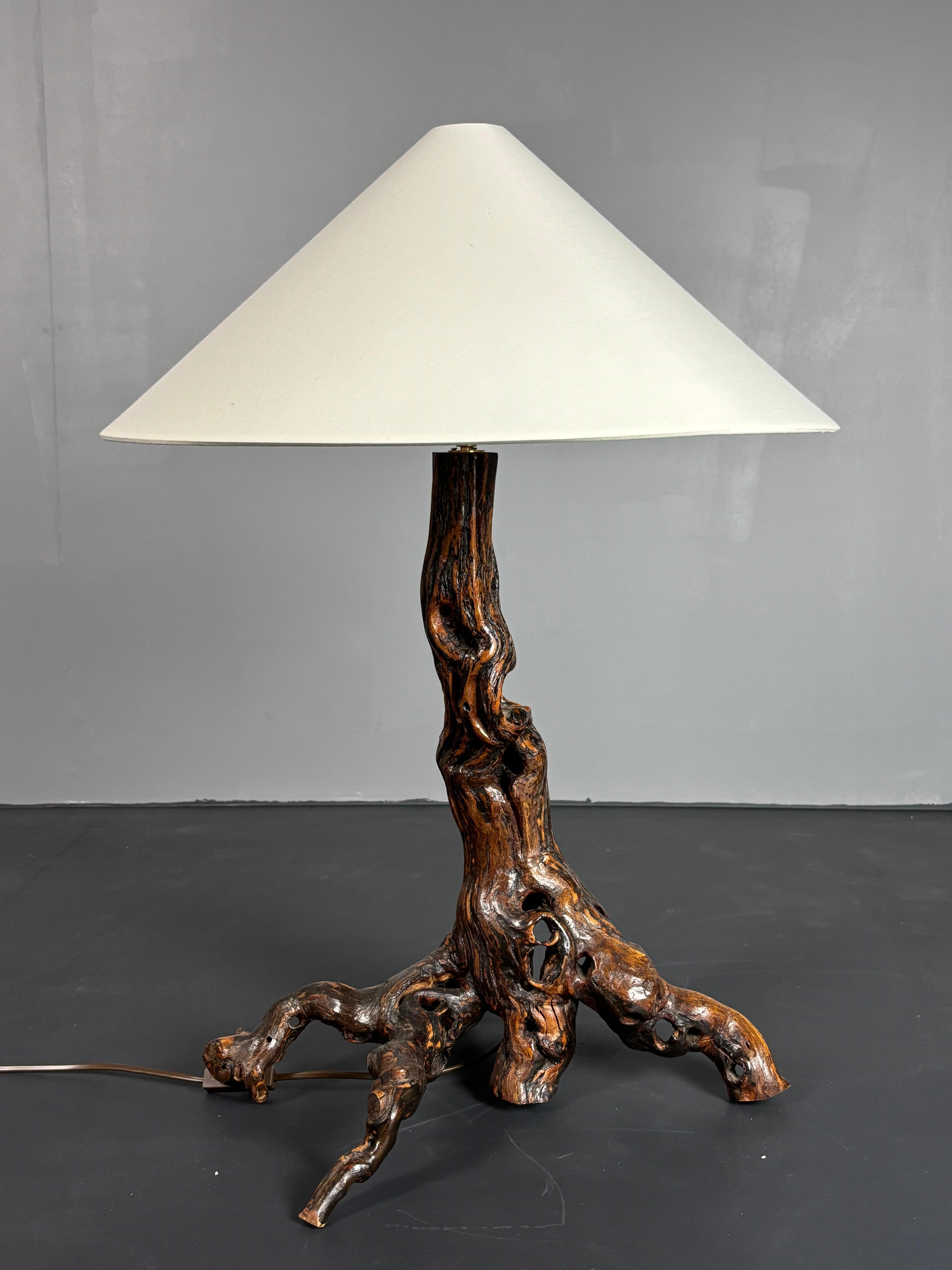 Brutalist Organic Large Vine Branch Lamp, France, 1950s In Good Condition For Sale In Zaandam, NL