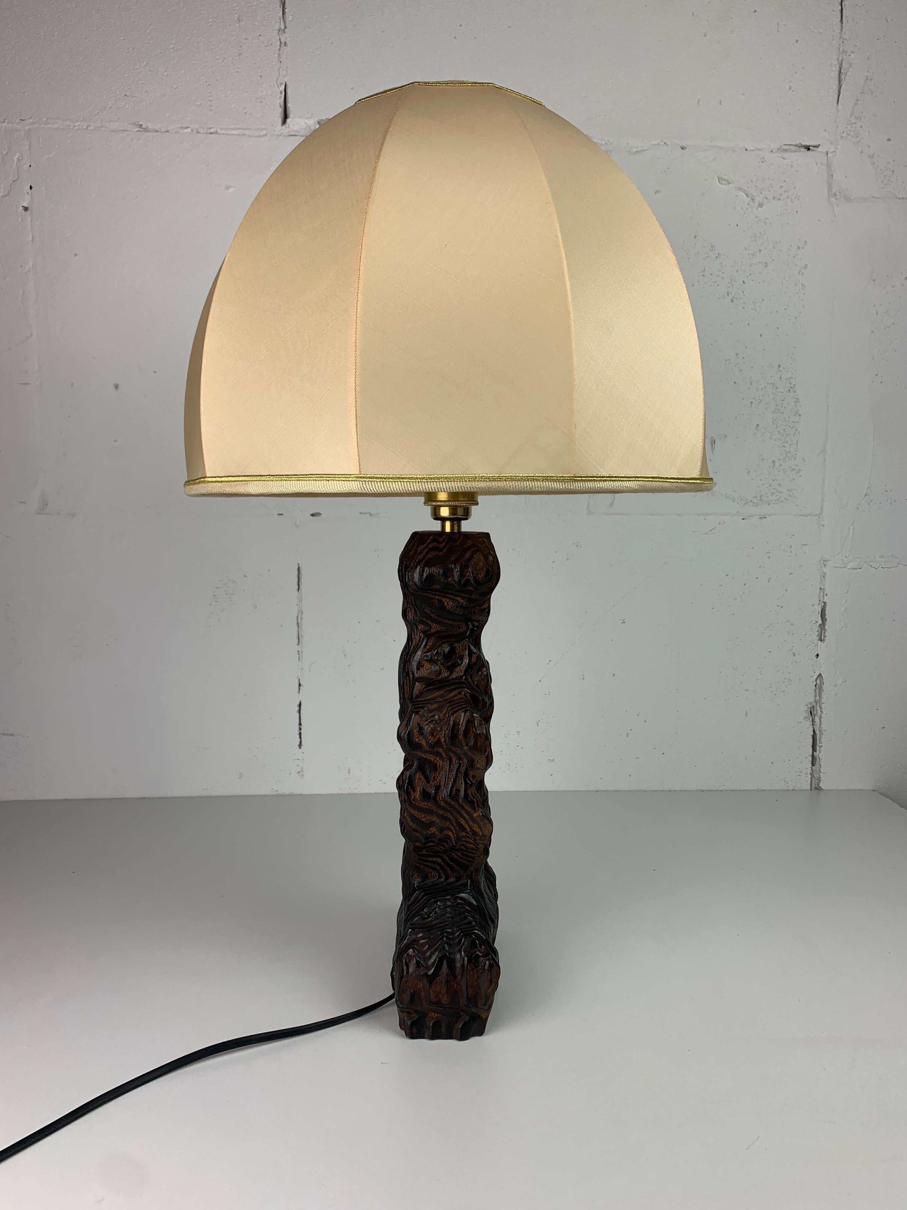 Brutalist organic mushroom table lamp, Dutch 1960s For Sale 5