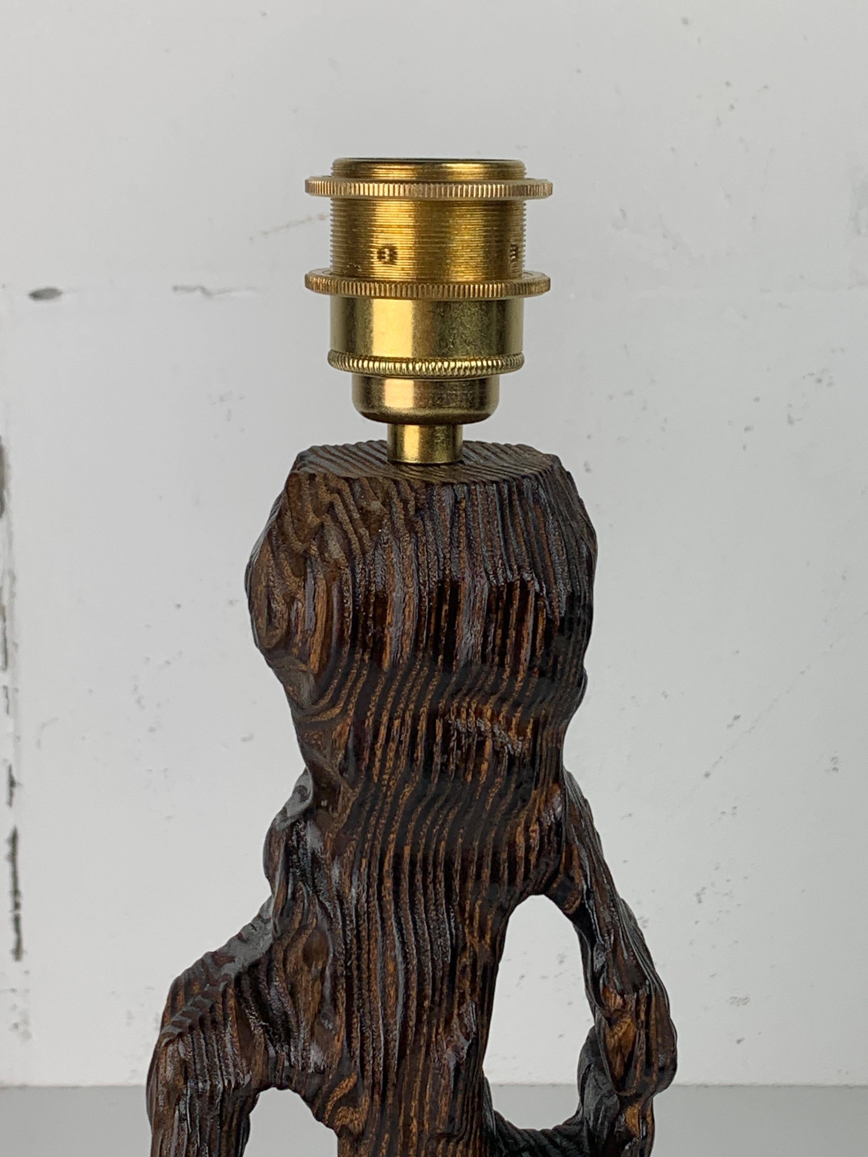 Brutalist organic mushroom table lamp, Dutch 1960s For Sale 8