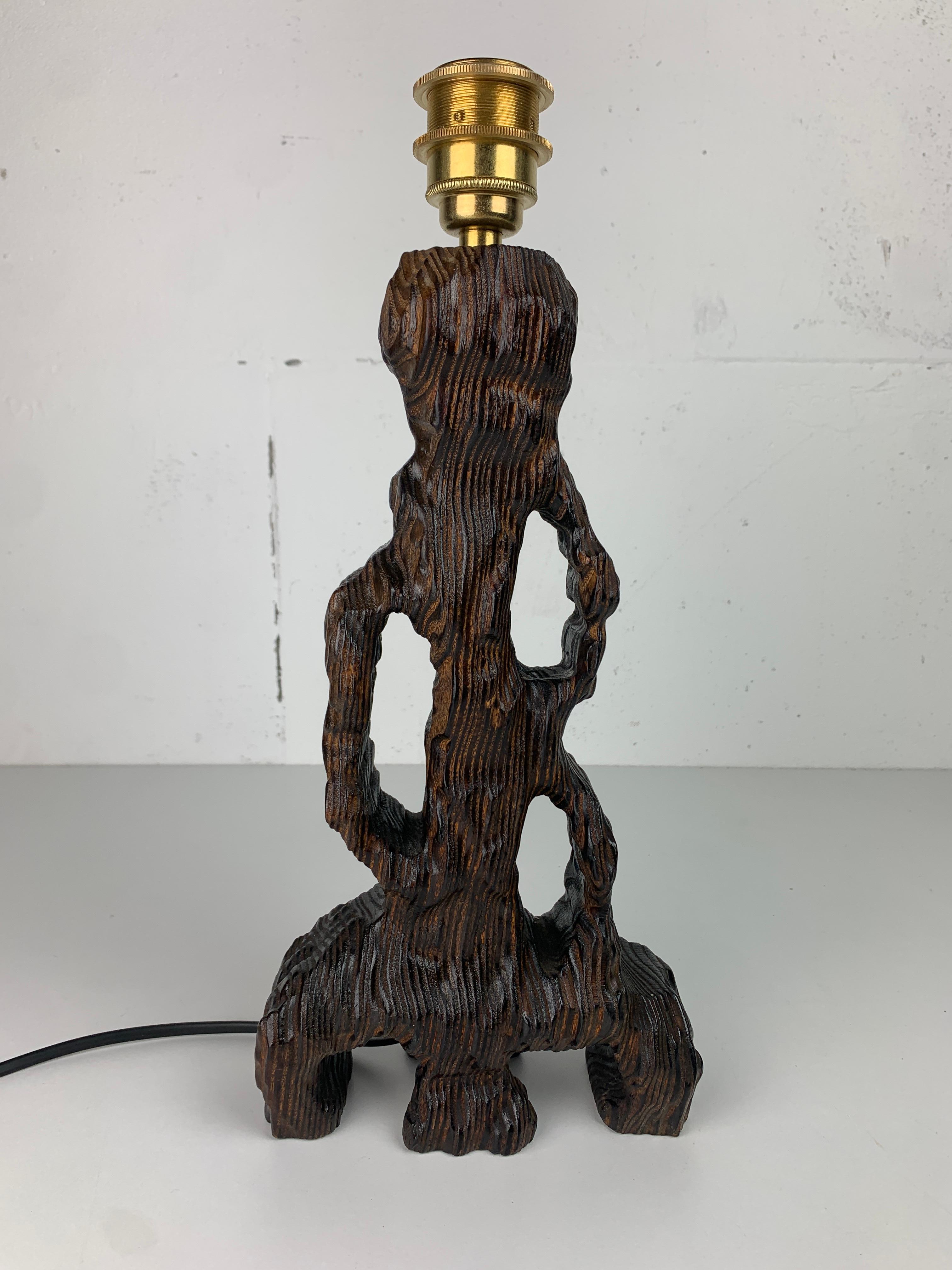 Mid-20th Century Brutalist organic mushroom table lamp, Dutch 1960s For Sale