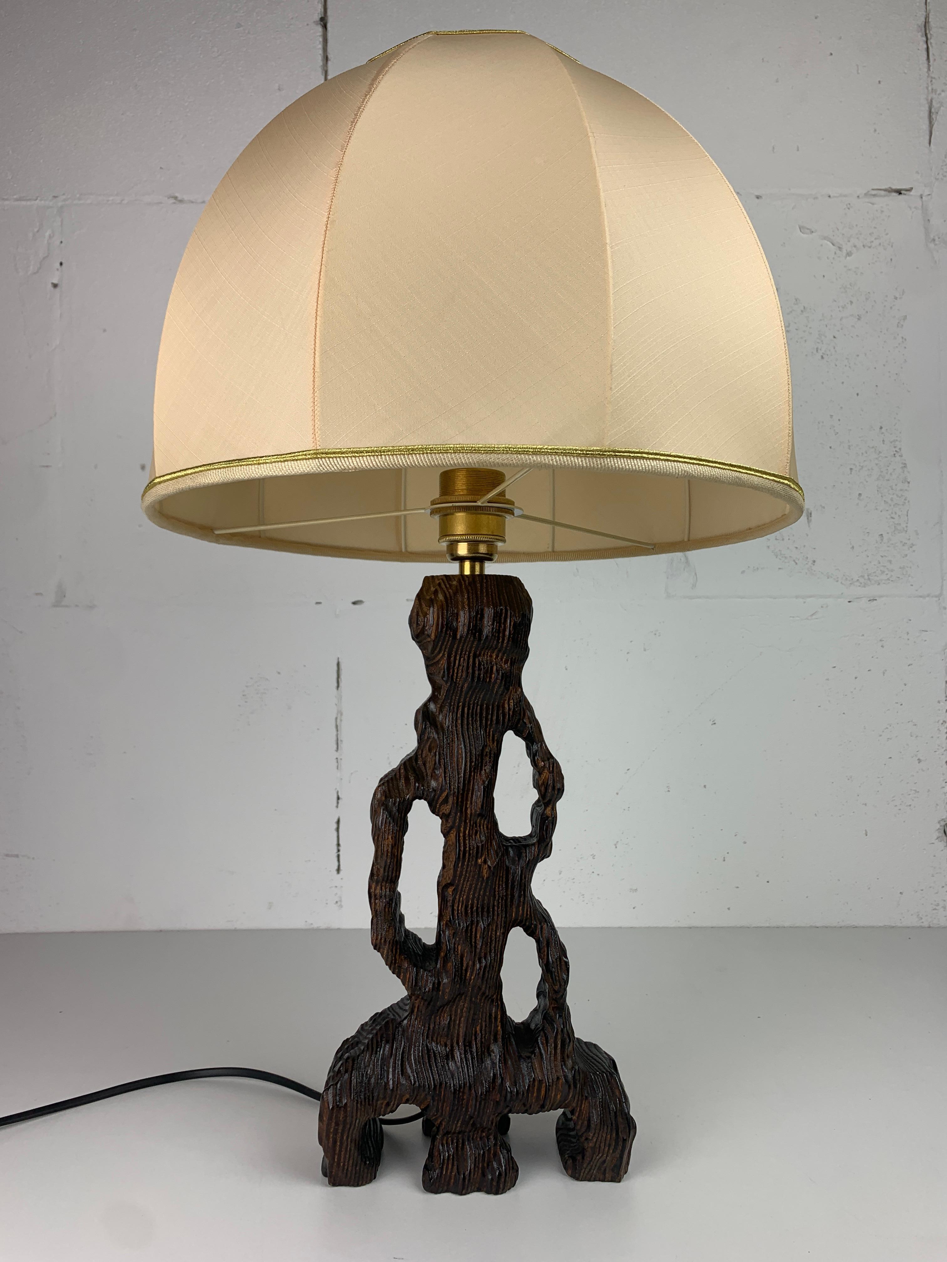 Brutalist organic mushroom table lamp, Dutch 1960s For Sale 2