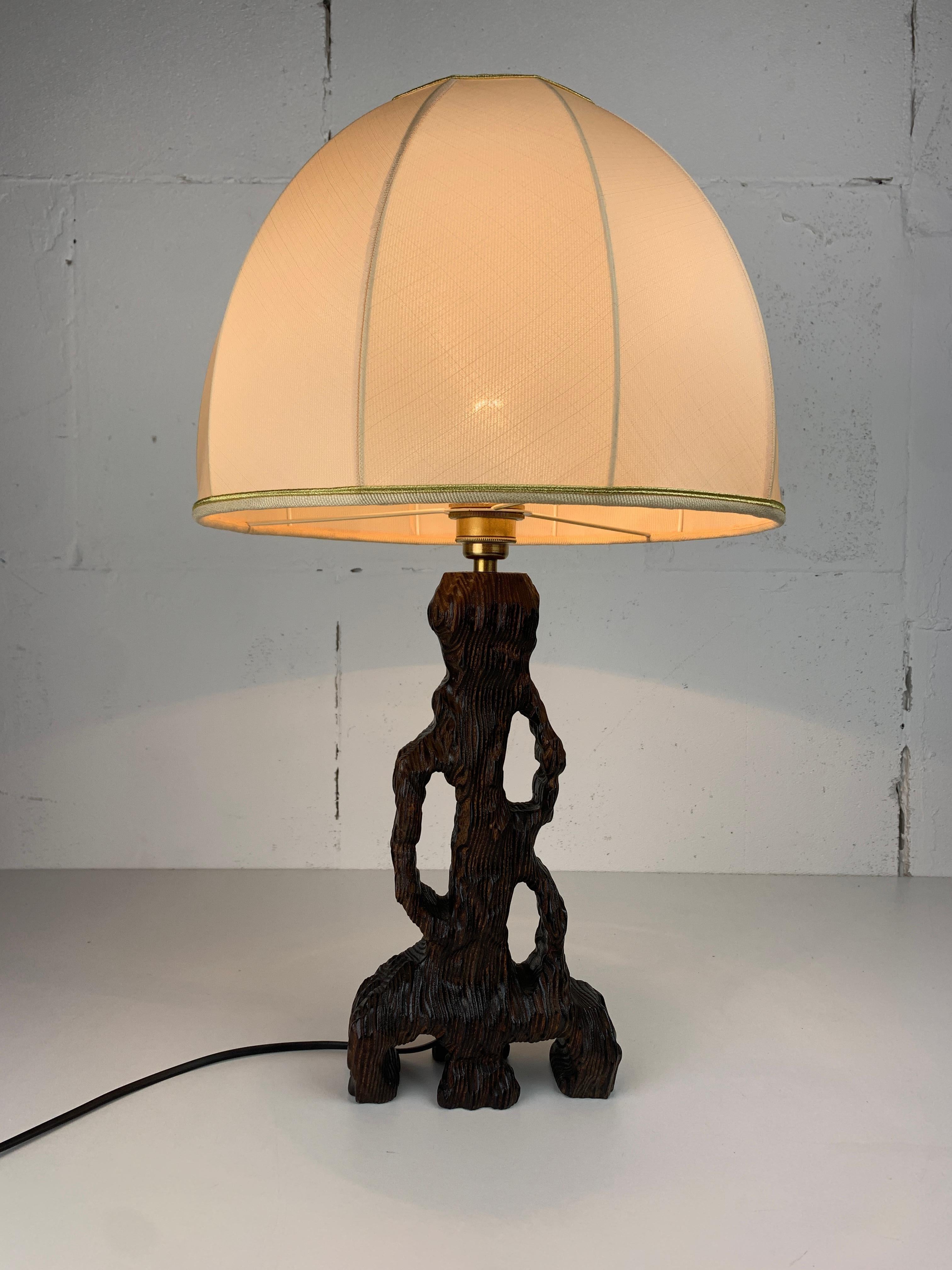 Brutalist organic mushroom table lamp, Dutch 1960s For Sale 3