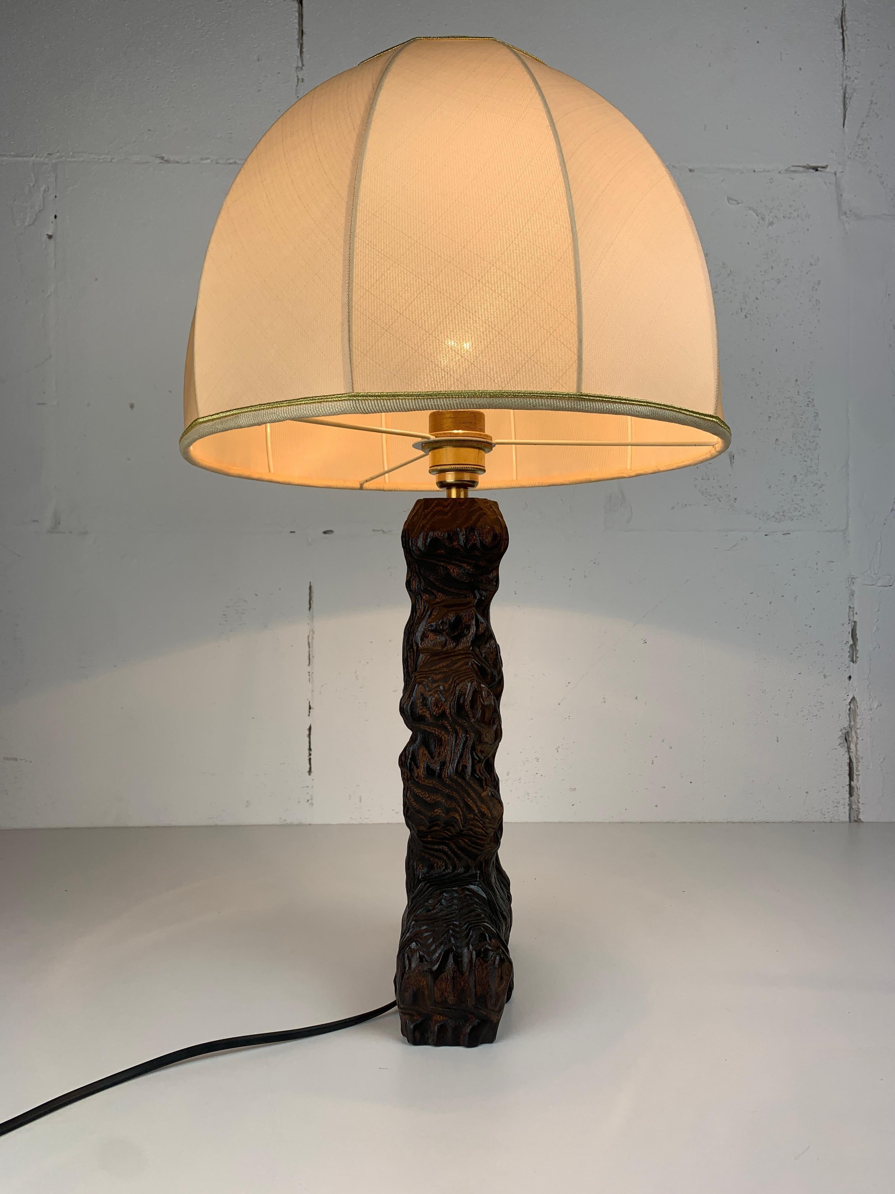 Brutalist organic mushroom table lamp, Dutch 1960s For Sale 4