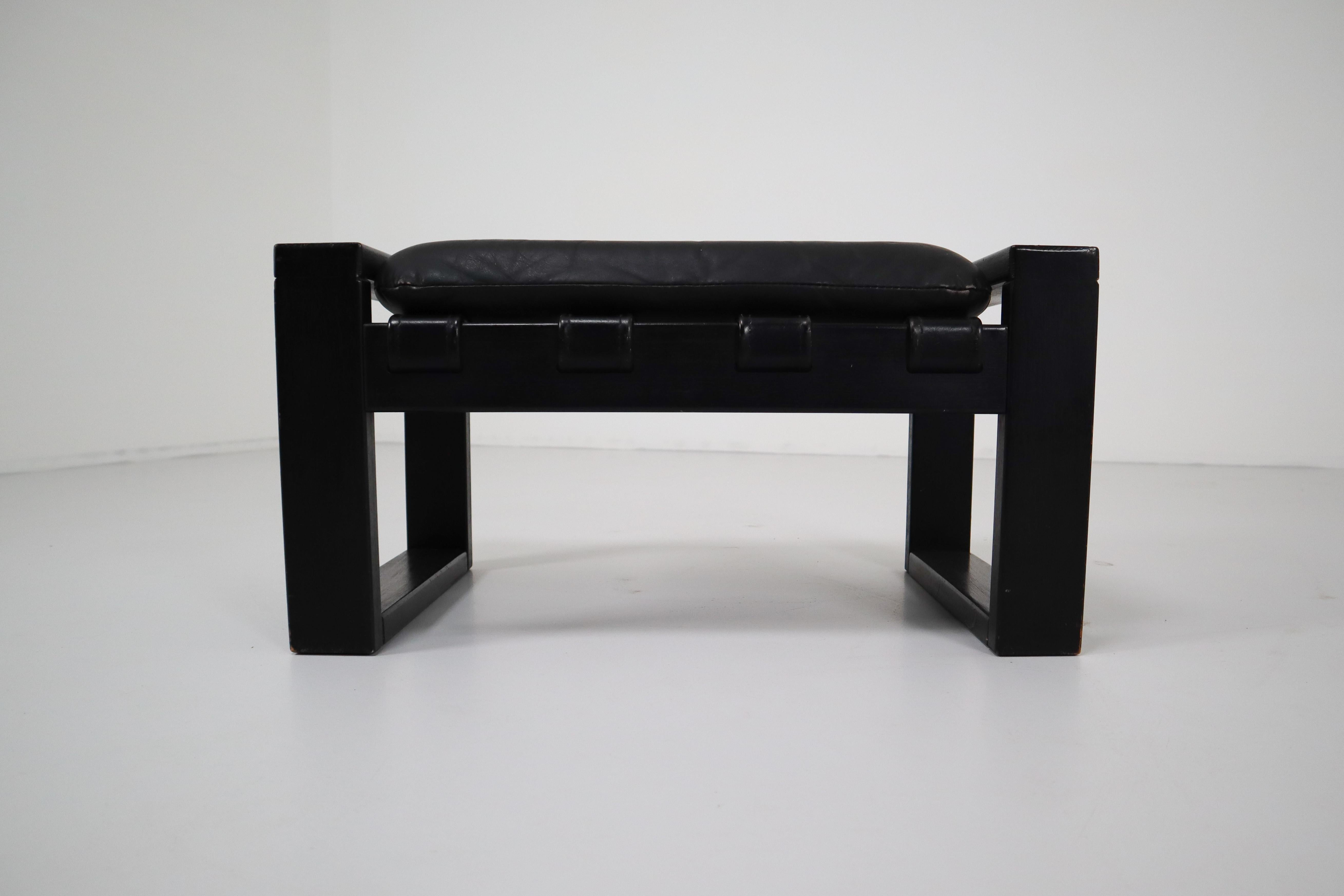 Brutalist Ottomann Designed by Sonja Wasseur, the Netherlands, circa 1970 In Good Condition In Almelo, NL