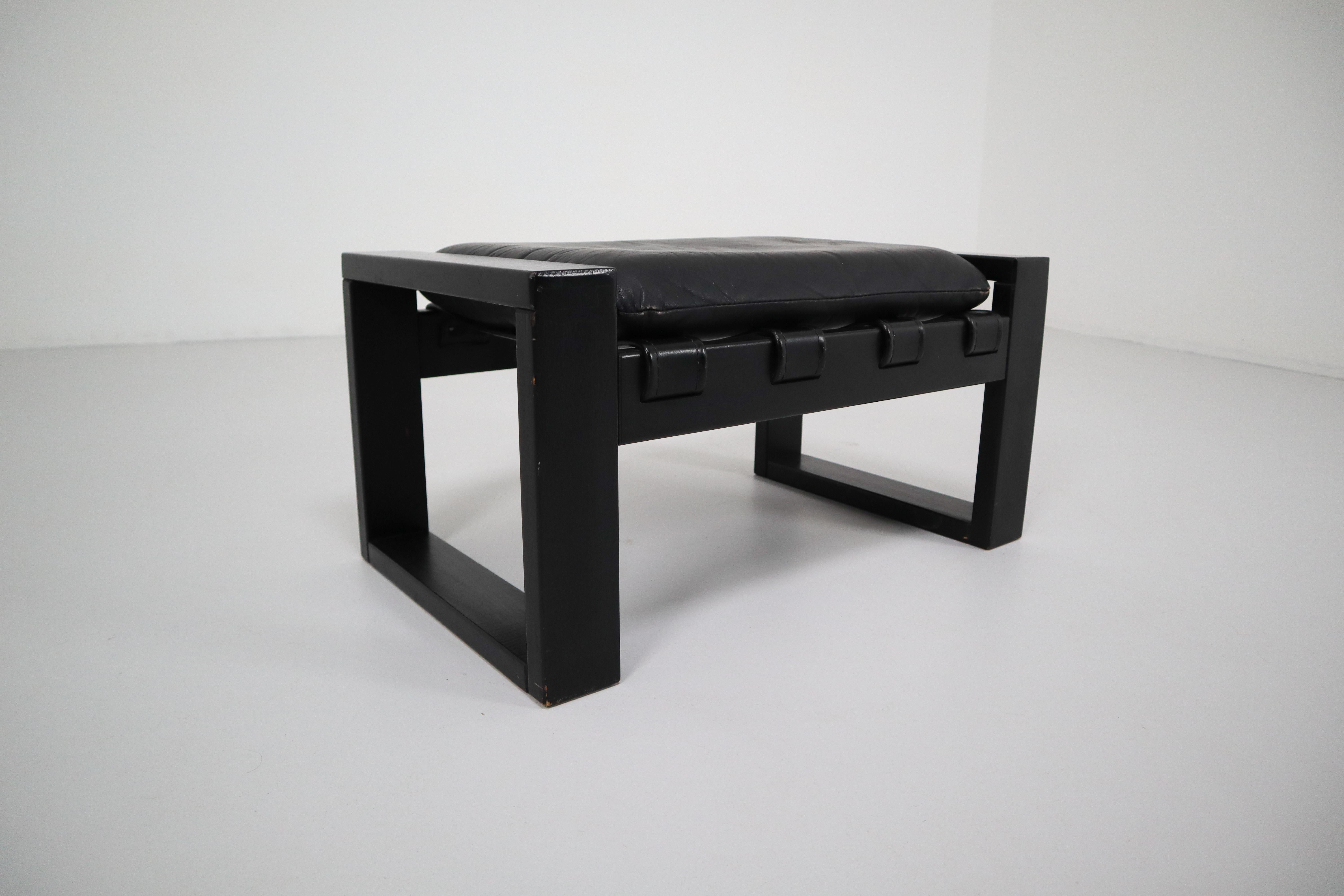 20th Century Brutalist Ottomann Designed by Sonja Wasseur, the Netherlands, circa 1970