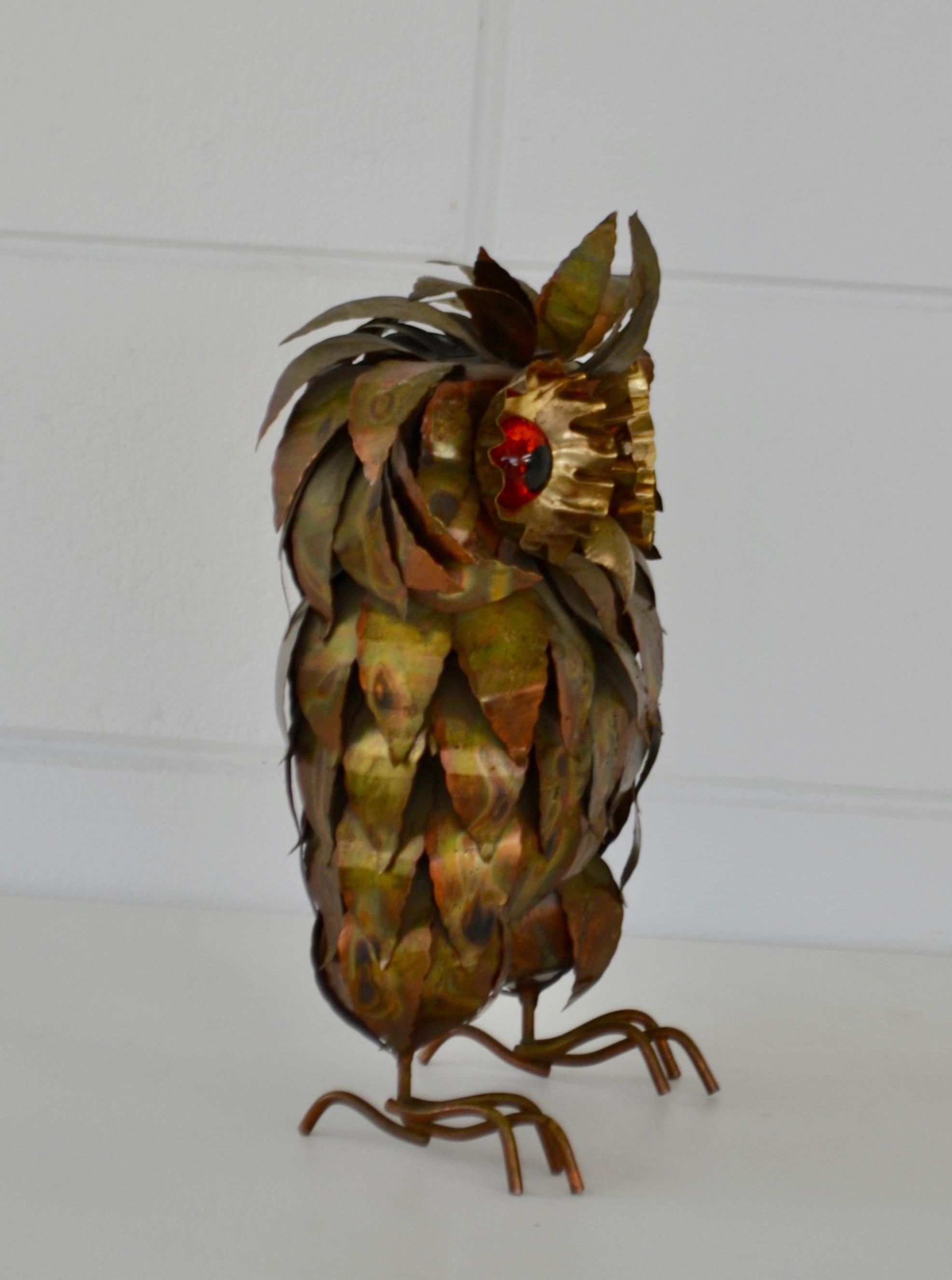 Mid-20th Century Brutalist Owl Form Sculpture For Sale