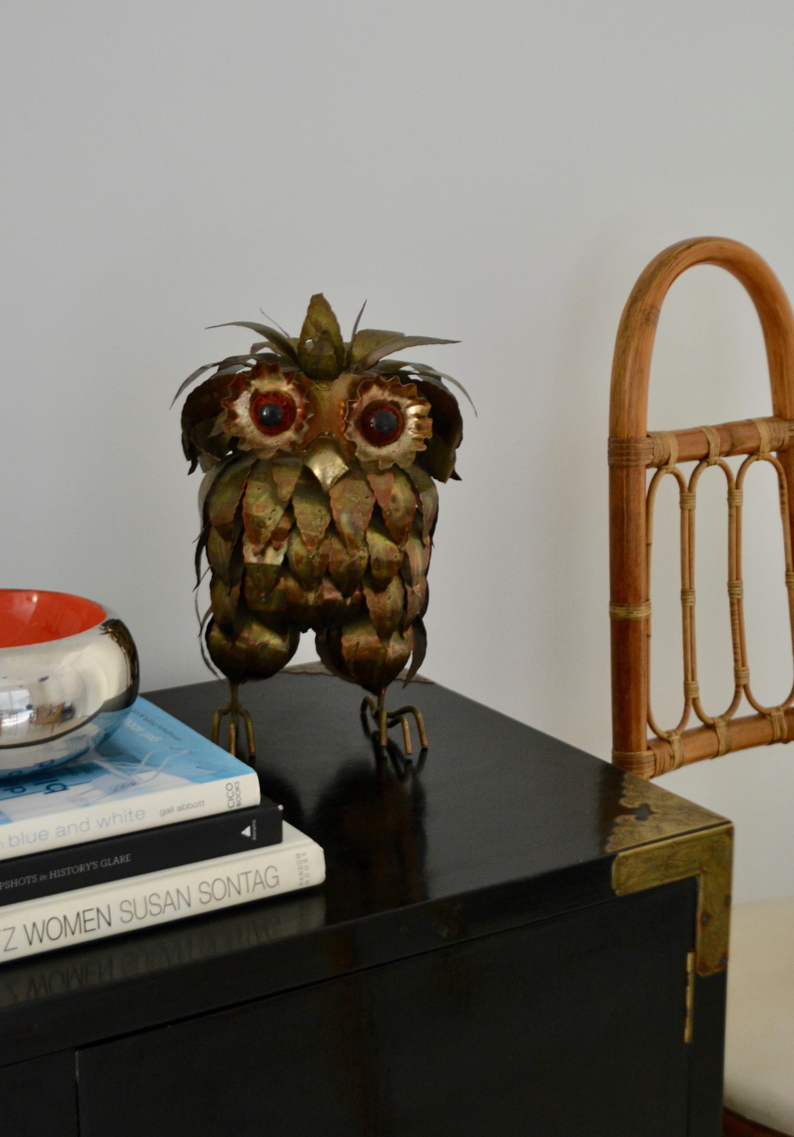 Brutalist Owl Form Sculpture For Sale 4