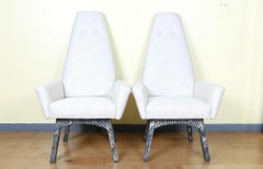 Brutalist Pair of Adrian Persall Chairs