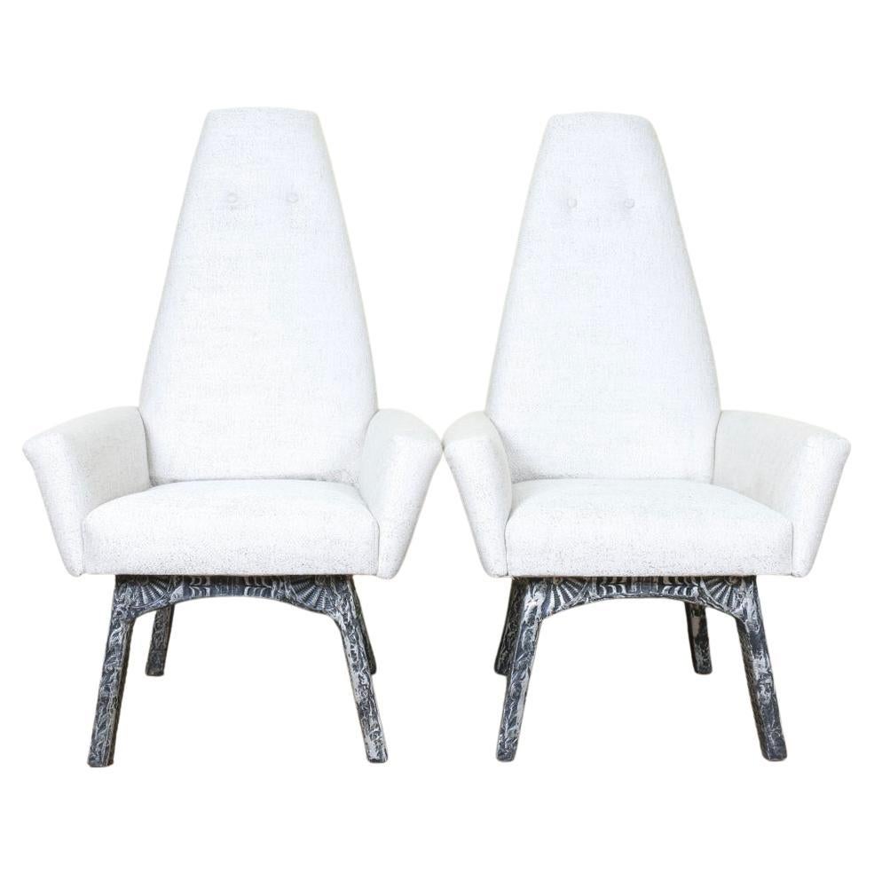 Brutalist Pair of Adrian Persall Chairs