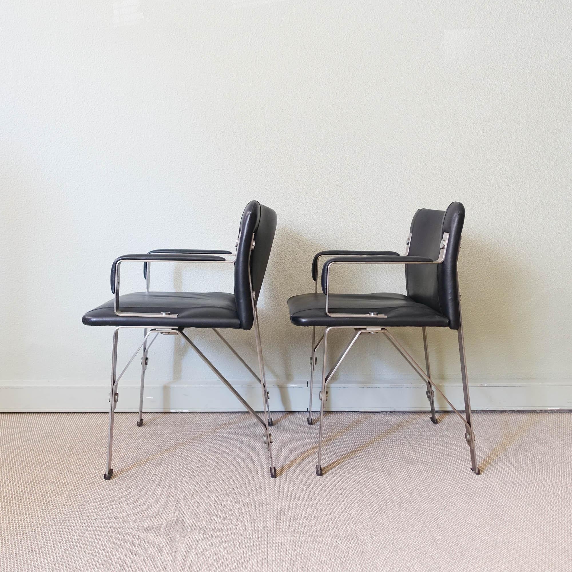 Brutalist Pair of Armchairs by Gilberto Lopes, 1970's In Good Condition In Lisboa, PT