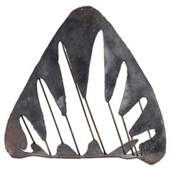 Brutalist Patinated Steel Sculpture by Ernesto Gonzalez