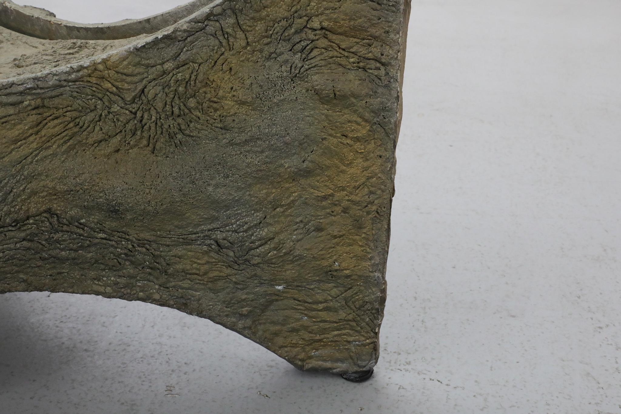 Brutalist Paul Evans Inspired Side or Coffee Table with Sculptural Base For Sale 8