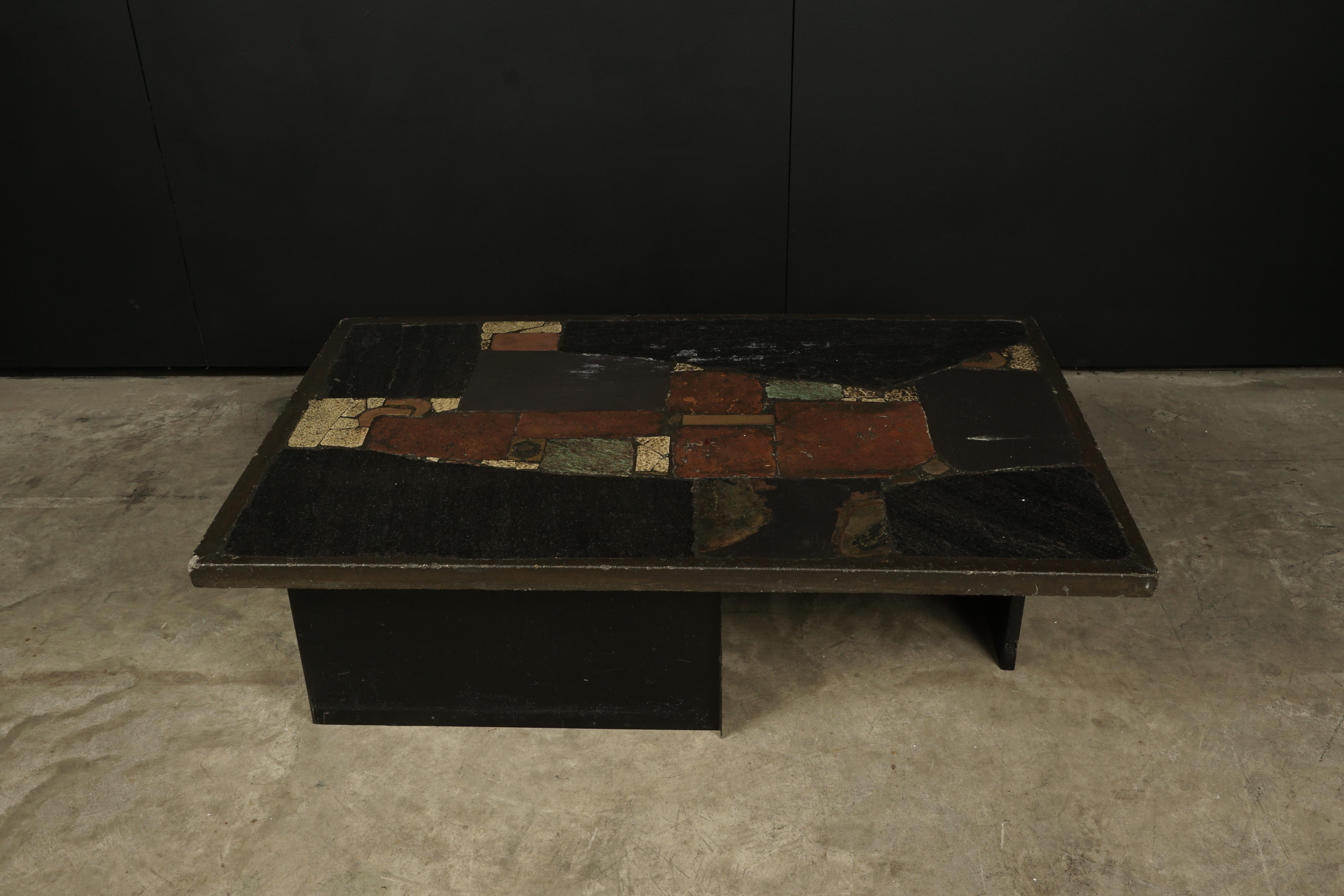 Brutalist Paul Kingma Coffee Table from Holland, 1960s In Good Condition In Nashville, TN