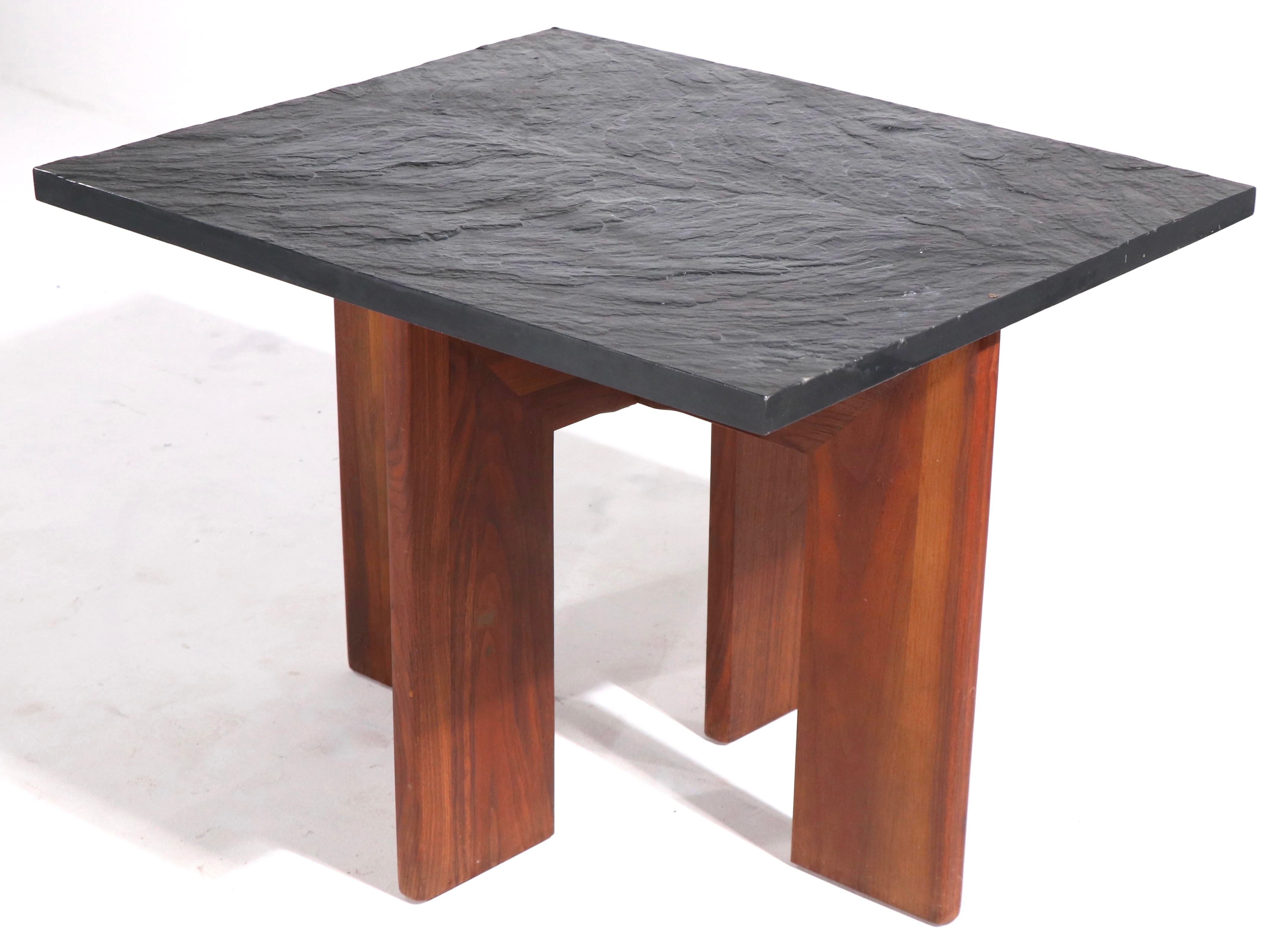 slate coffee table and end tables