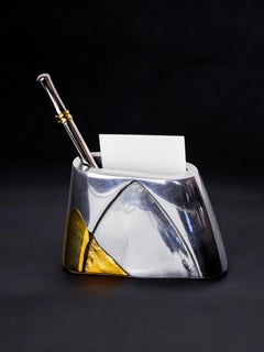 Brutalist pencil holder by Arte3, 1980, Spain