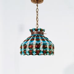 Brutalist pendant lamp by Felipe Delfinger for Feders, Mexico, 1960s