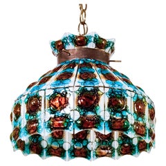 Brutalist pendant lamp by Felipe Delfinger for Feders, Mexico, 1960s Brutalist pendant lamp by Felipe Delfinger for Feders, Mexico, 1960s