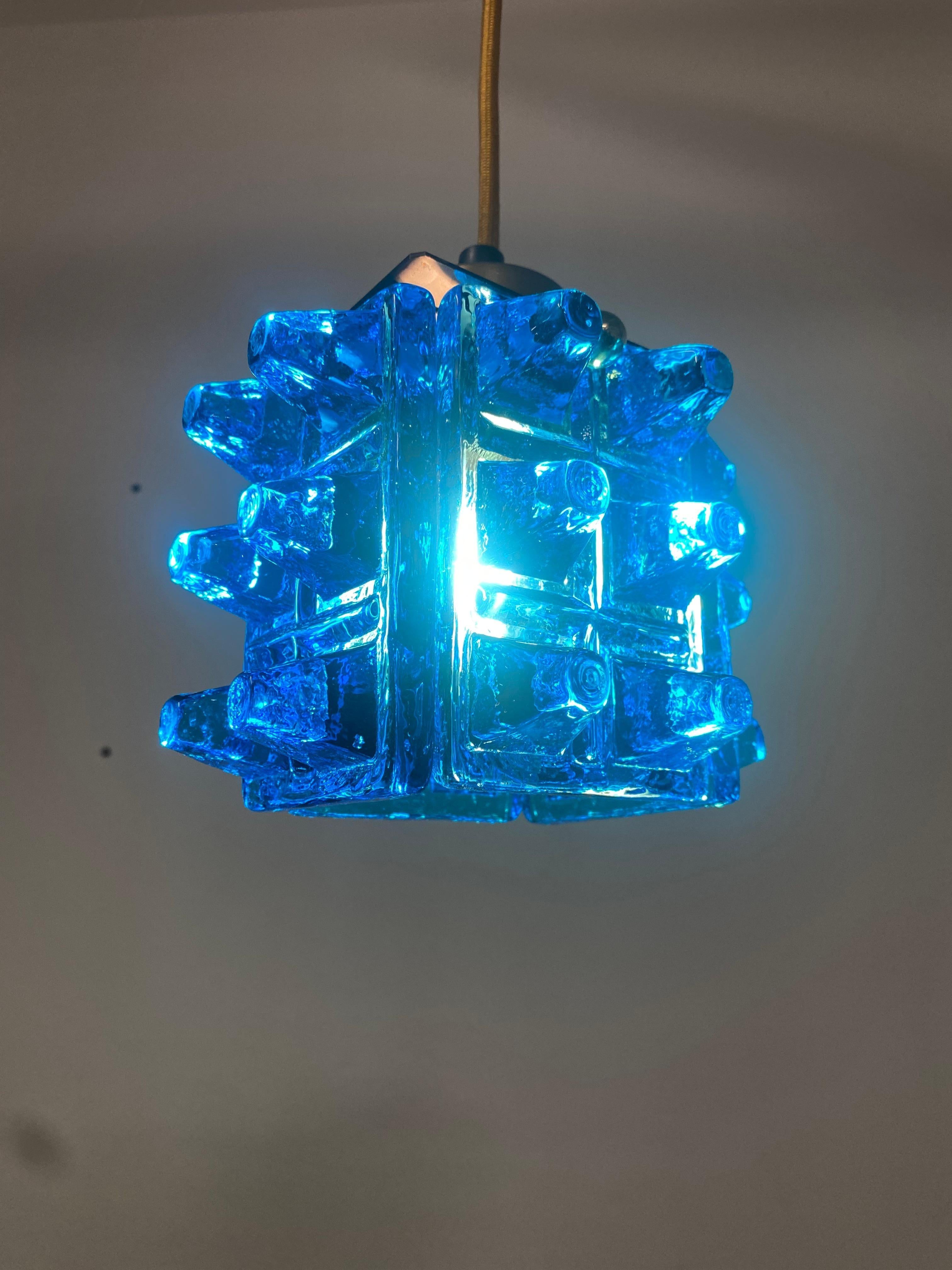 Beautiful Brutalist Pendant Lamp by Ateljé Engberg, Urshult 1970s For Sale 6