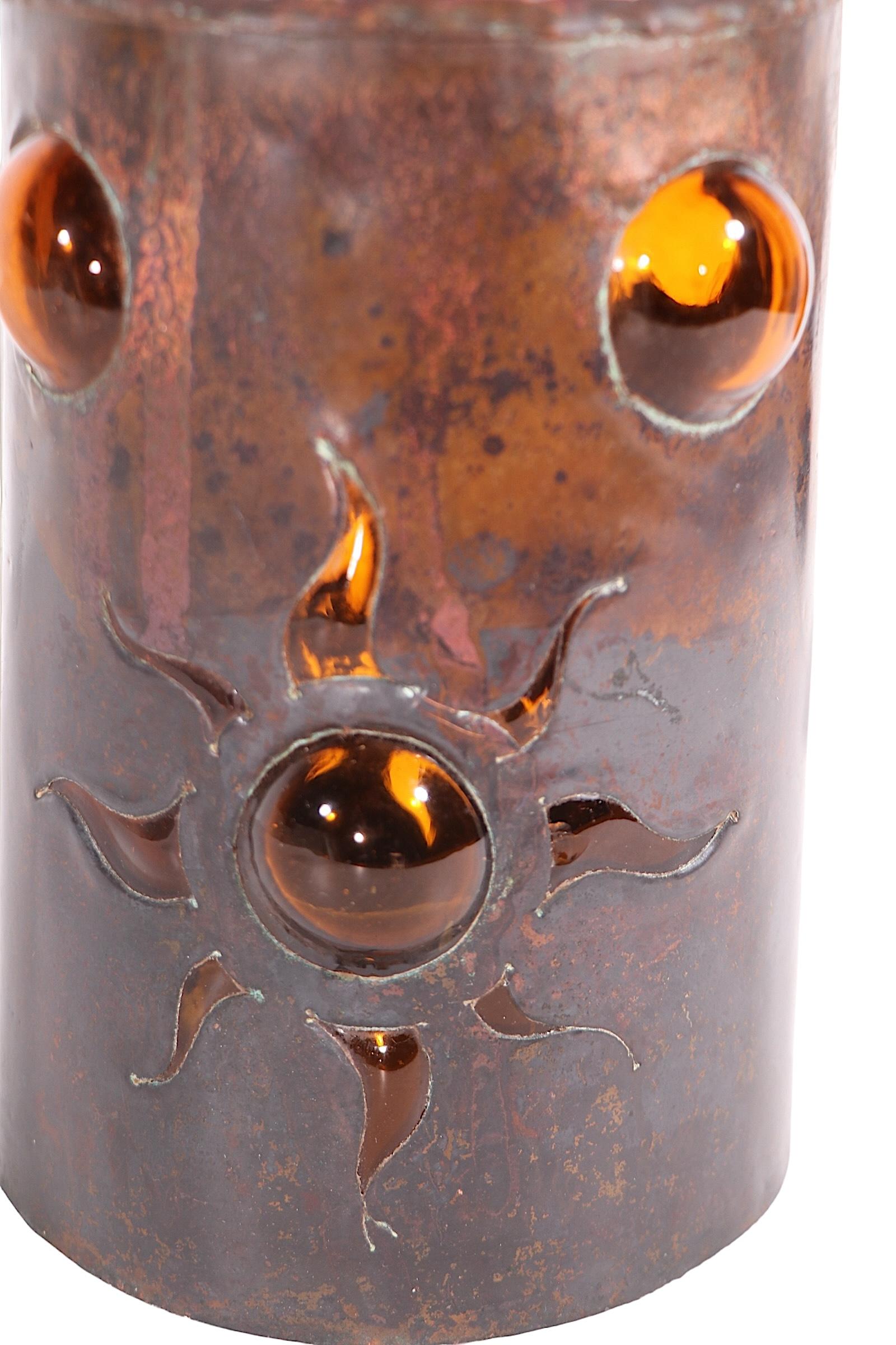 Cuivre Suspension brutaliste de Nanny Still pour McKinney  Raak Finlande des années 1960 en vente