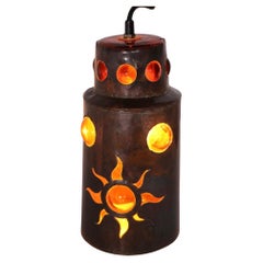Brutalist Pendant Light by Nanny Still - McKinney for  Raak Finland c 1960's