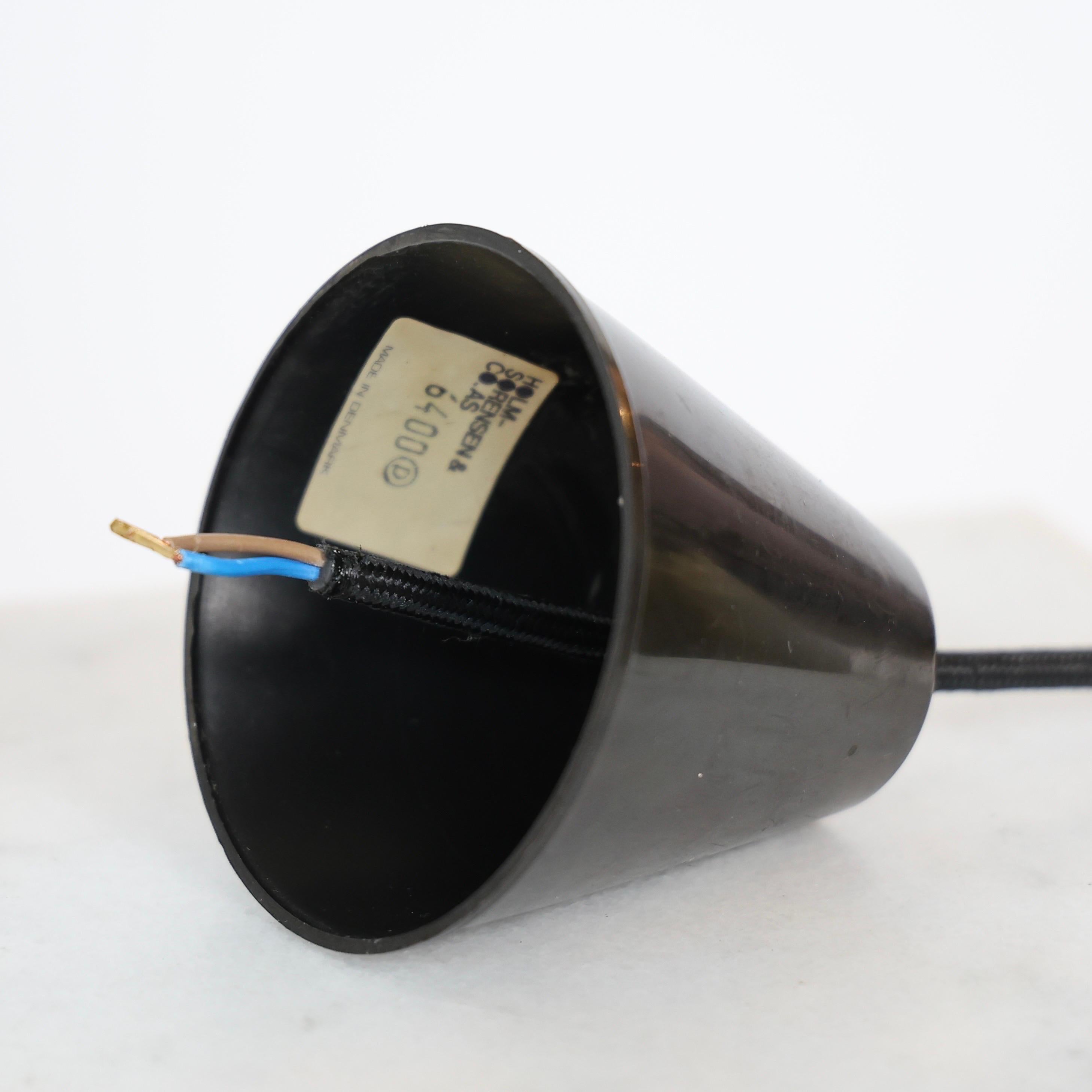 Brutalist Pendant Lights Trio by Holm Sorensen, 1960s, Denmark For Sale 3