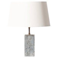 Brutalist Pewter Table Lamp c. 1970s