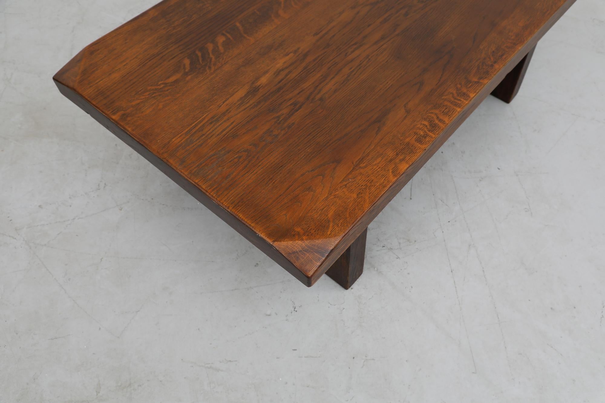 Brutalist Pierre Chapo Inspired Coffee Table 7