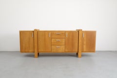 Brutalist Pierre Chapo Inspired Oak Sideboard by Mintjens Belgische Meubelmakers