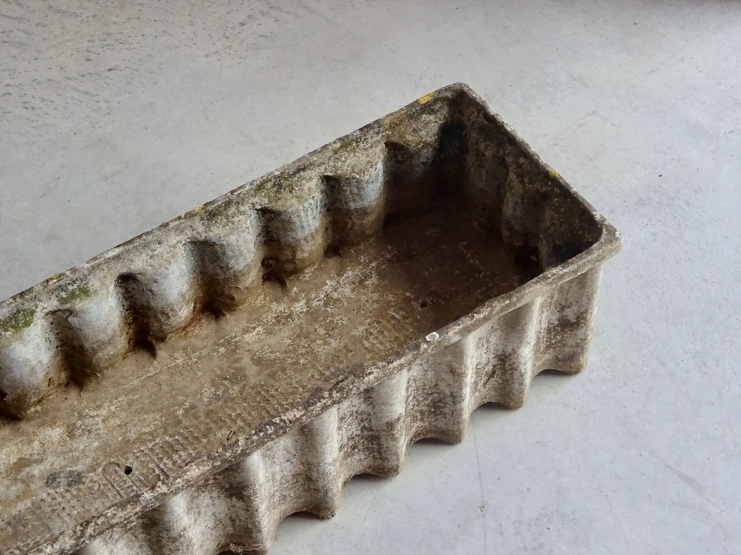 Cement Brutalist Planters, Willy Guhl Style, for “Rocalla”, 1960s For Sale
