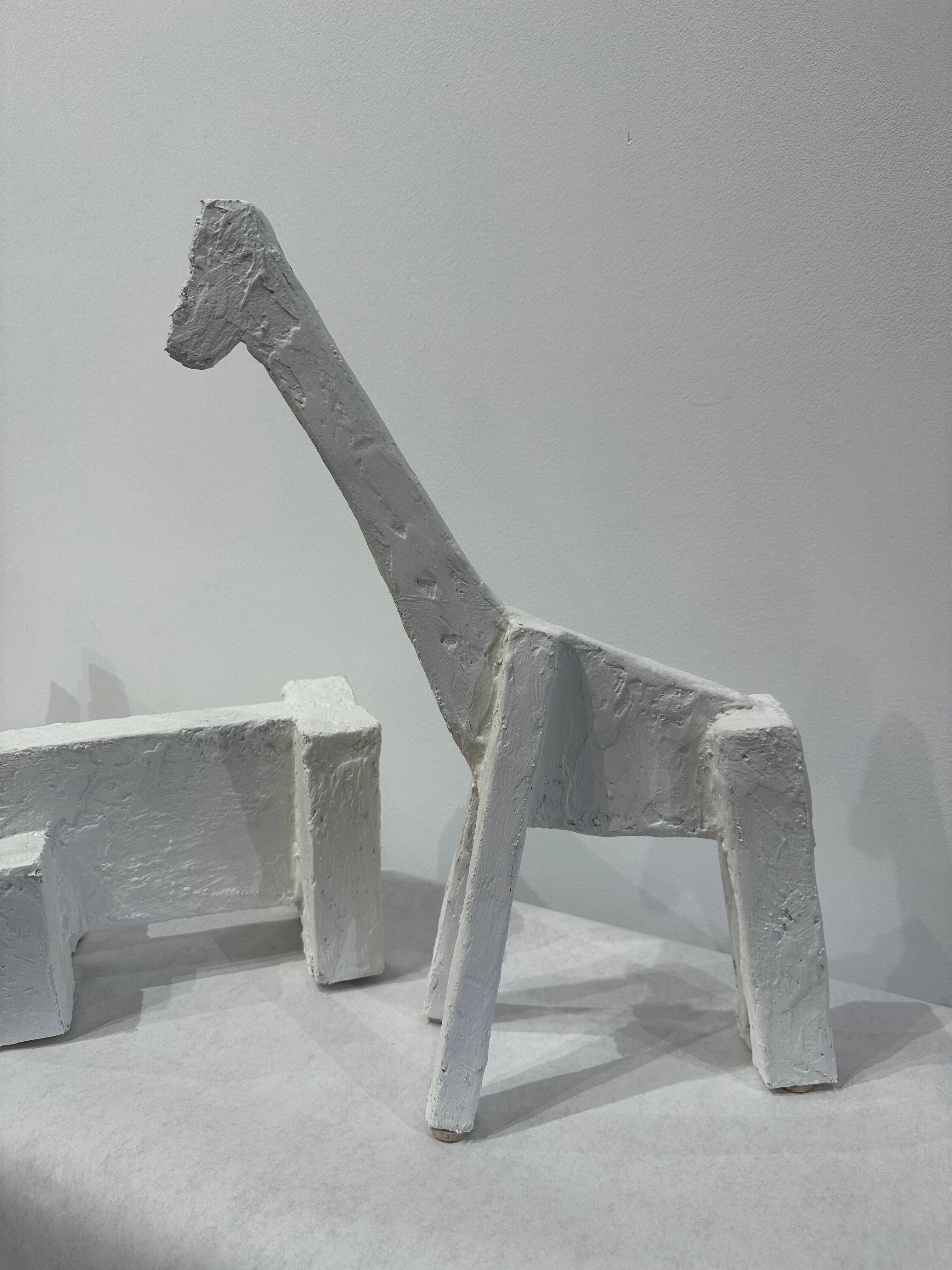 Late 20th Century Brutalist Plaster Animal Sculptures, Italy, Set of 3 For Sale