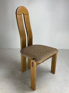 Brutalist post modern Dutch organic curvy dining chairs, 1980s