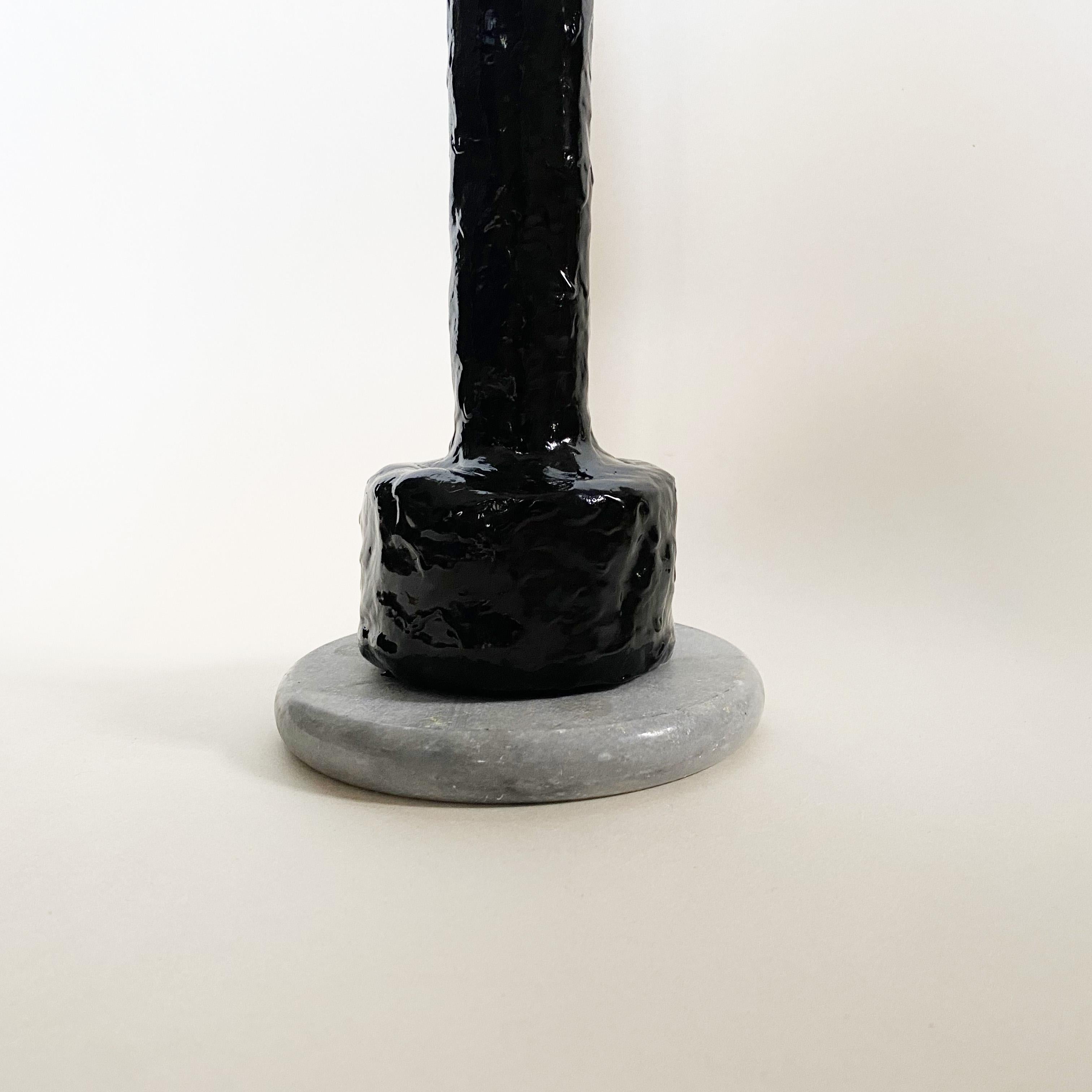 Contemporary Brutalist Postmodern Candlestick by Jonathan Christian, France, 2024. For Sale