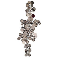 Brutalist "Raindrops" Wall Sculpture by Curtis Jere for Artisan House