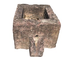 Brutalist Raw French Garden Fountain Element Or Trough Or Water basin