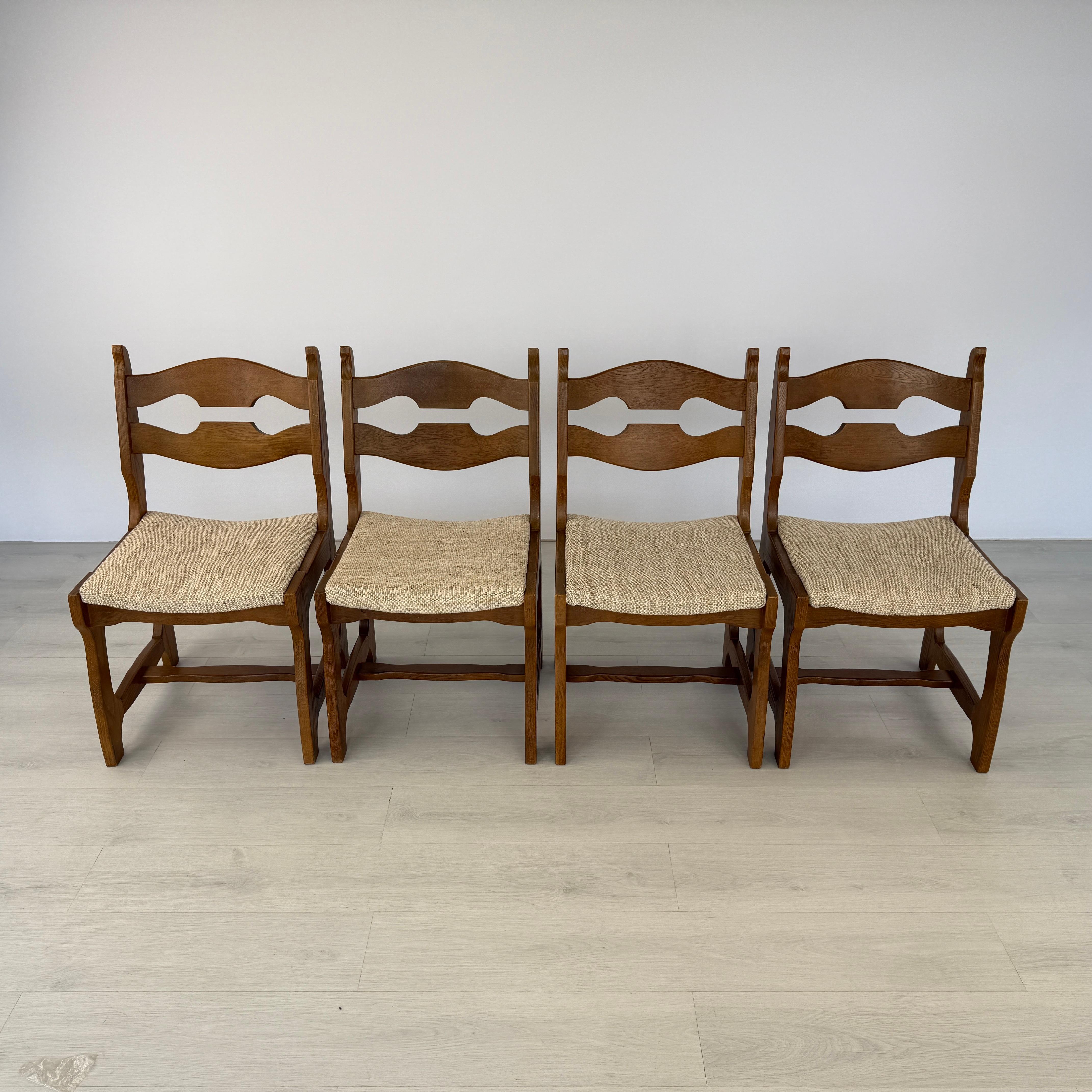 German Brutalist Razor Blade Dining Chairs – Set of 4 For Sale