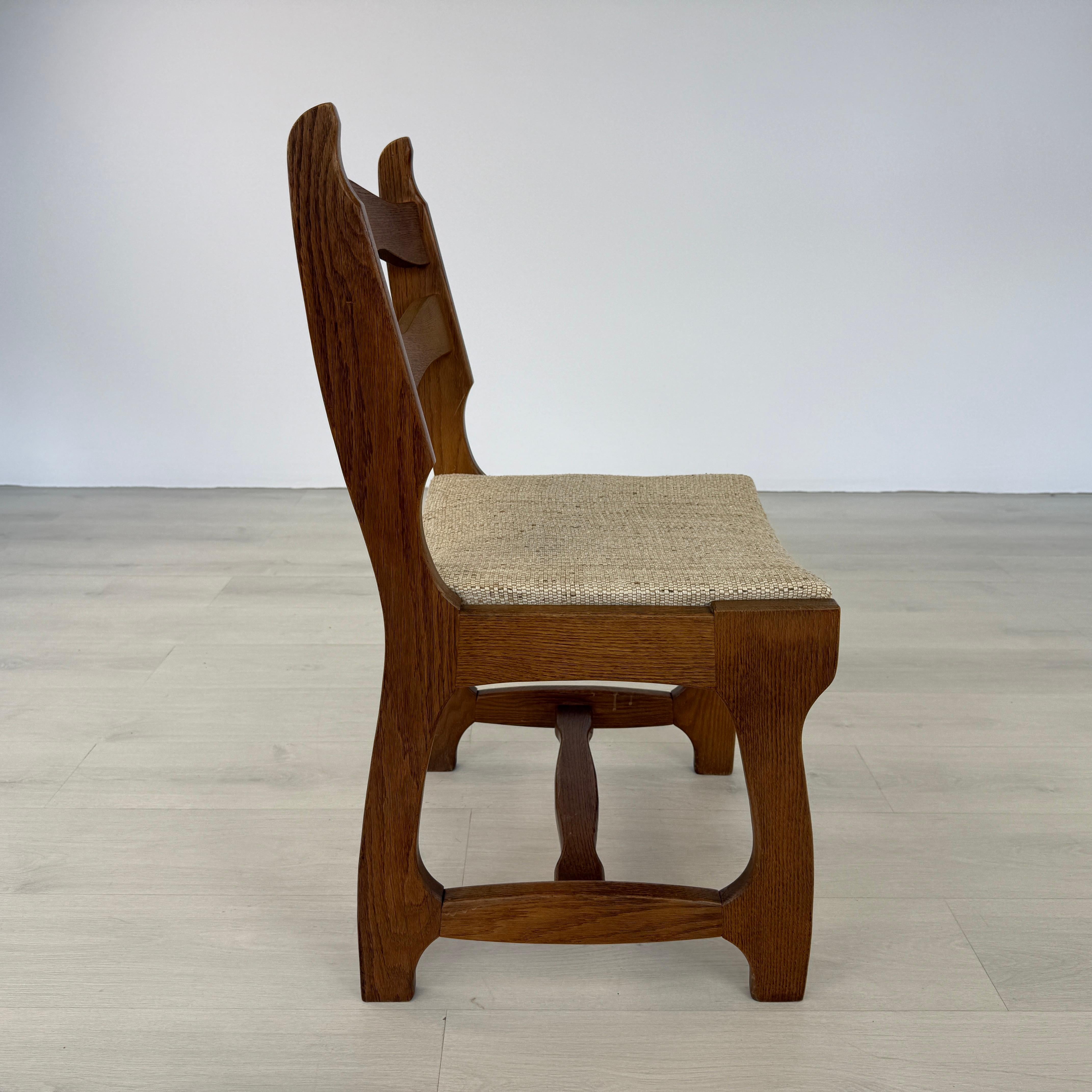 Brutalist Razor Blade Dining Chairs – Set of 4 For Sale 1