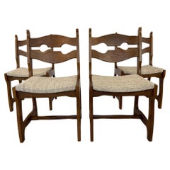 Brutalist Razor Blade Dining Chairs – Set of 4