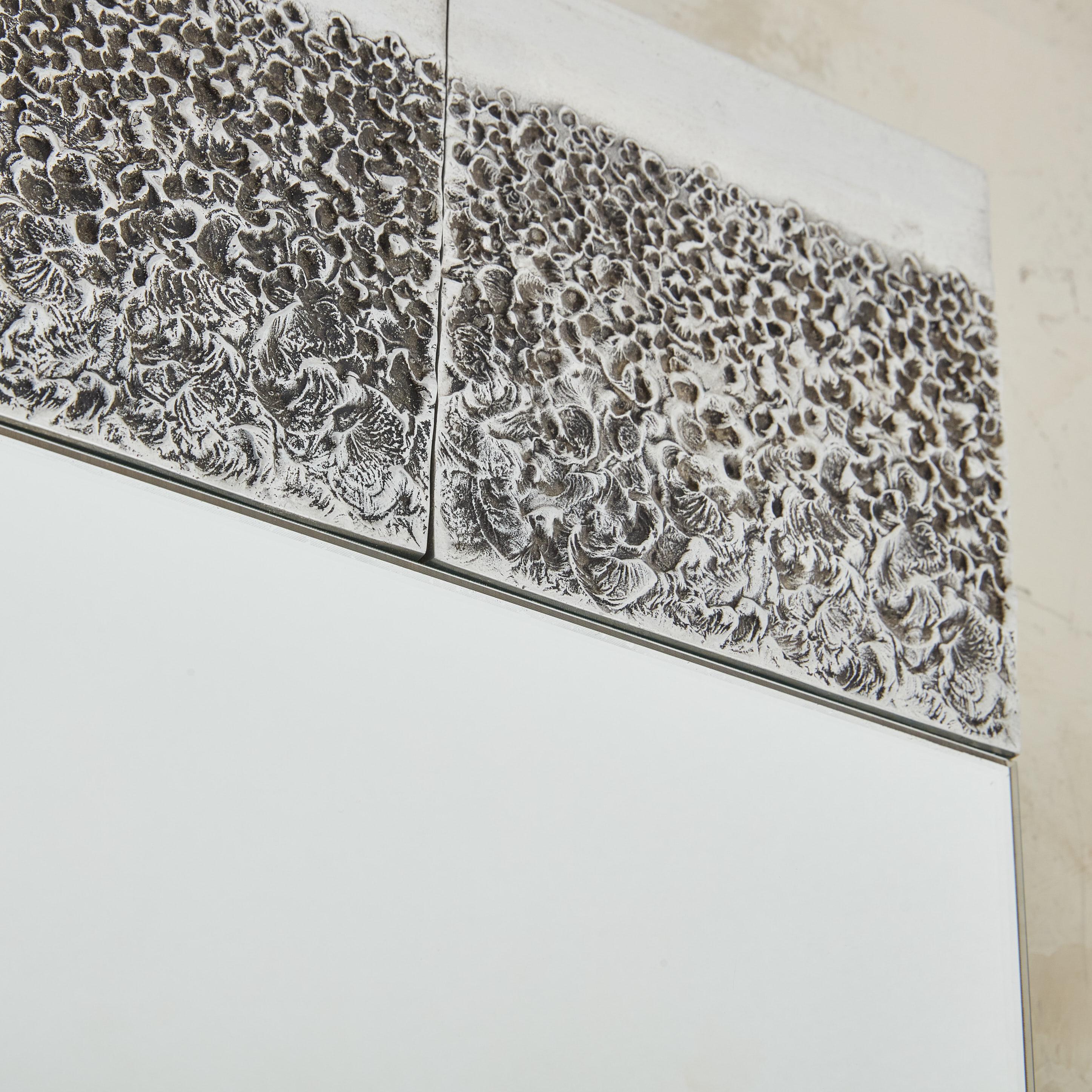 Miroir rectangulaire brutaliste dans le style de Bianca Garinei en vente 6