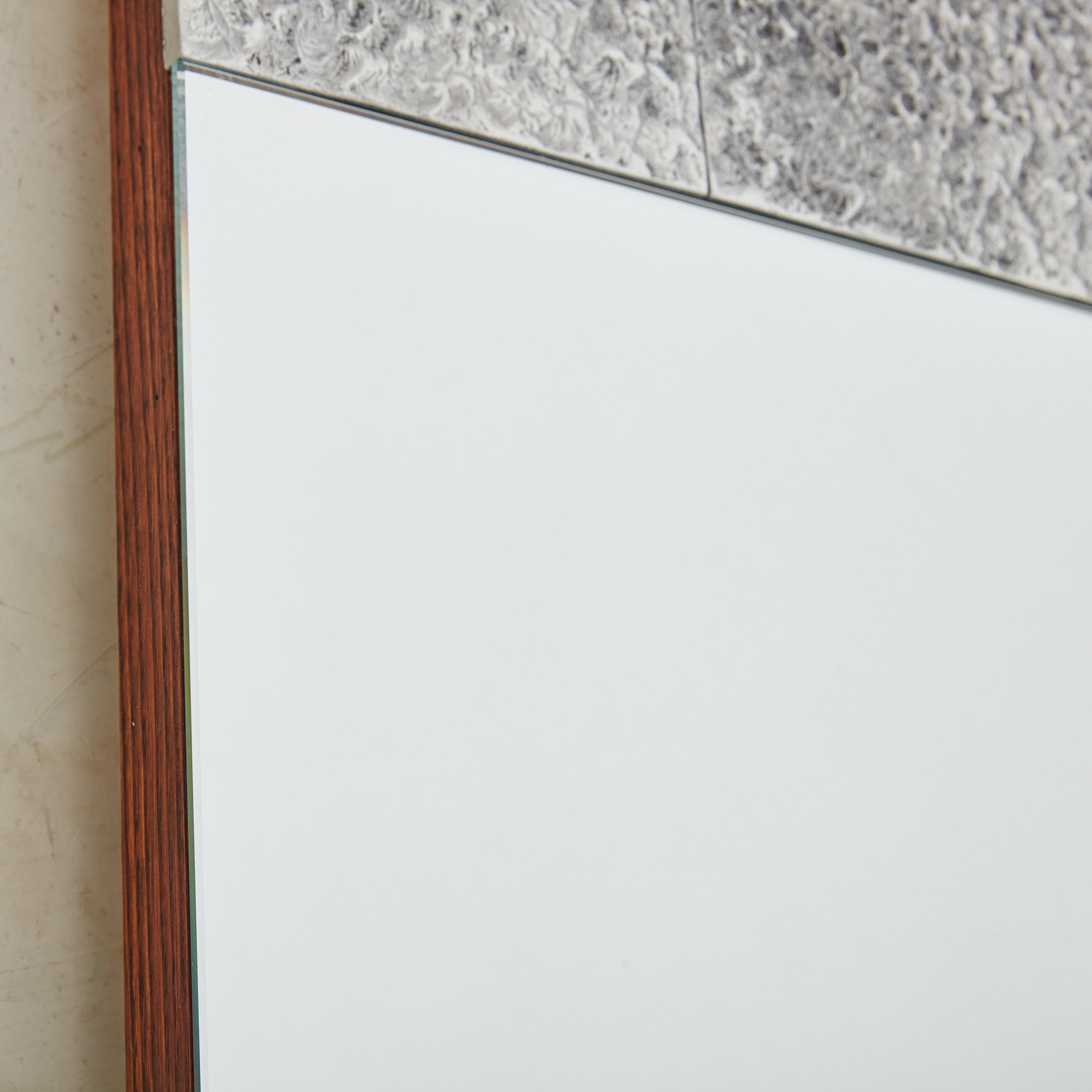 Miroir rectangulaire brutaliste dans le style de Bianca Garinei en vente 2